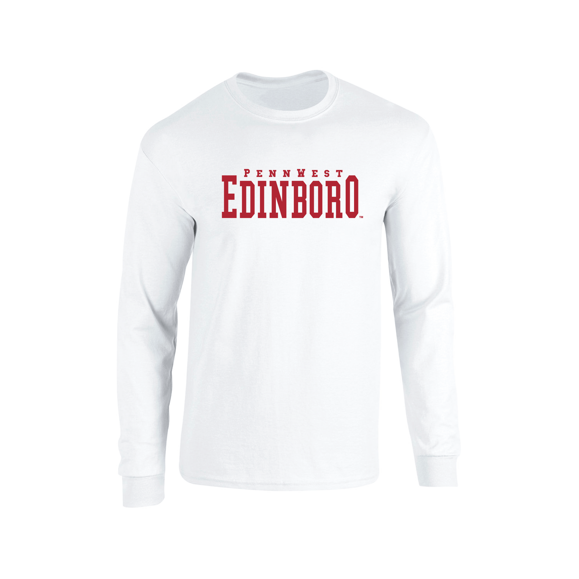 Pennwest Edinboro Fighting Scots Block Adult Long Sleeve T-Shirt