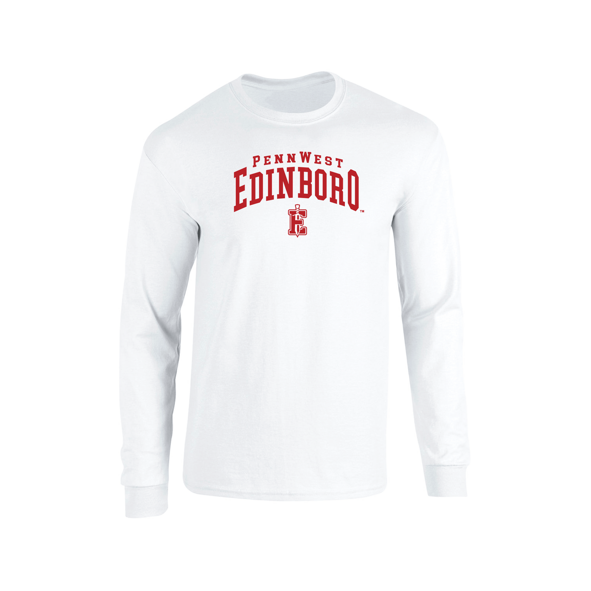 Pennwest Edinboro Fighting Scots Jumbo Arch Adult Long Sleeve T-Shirt