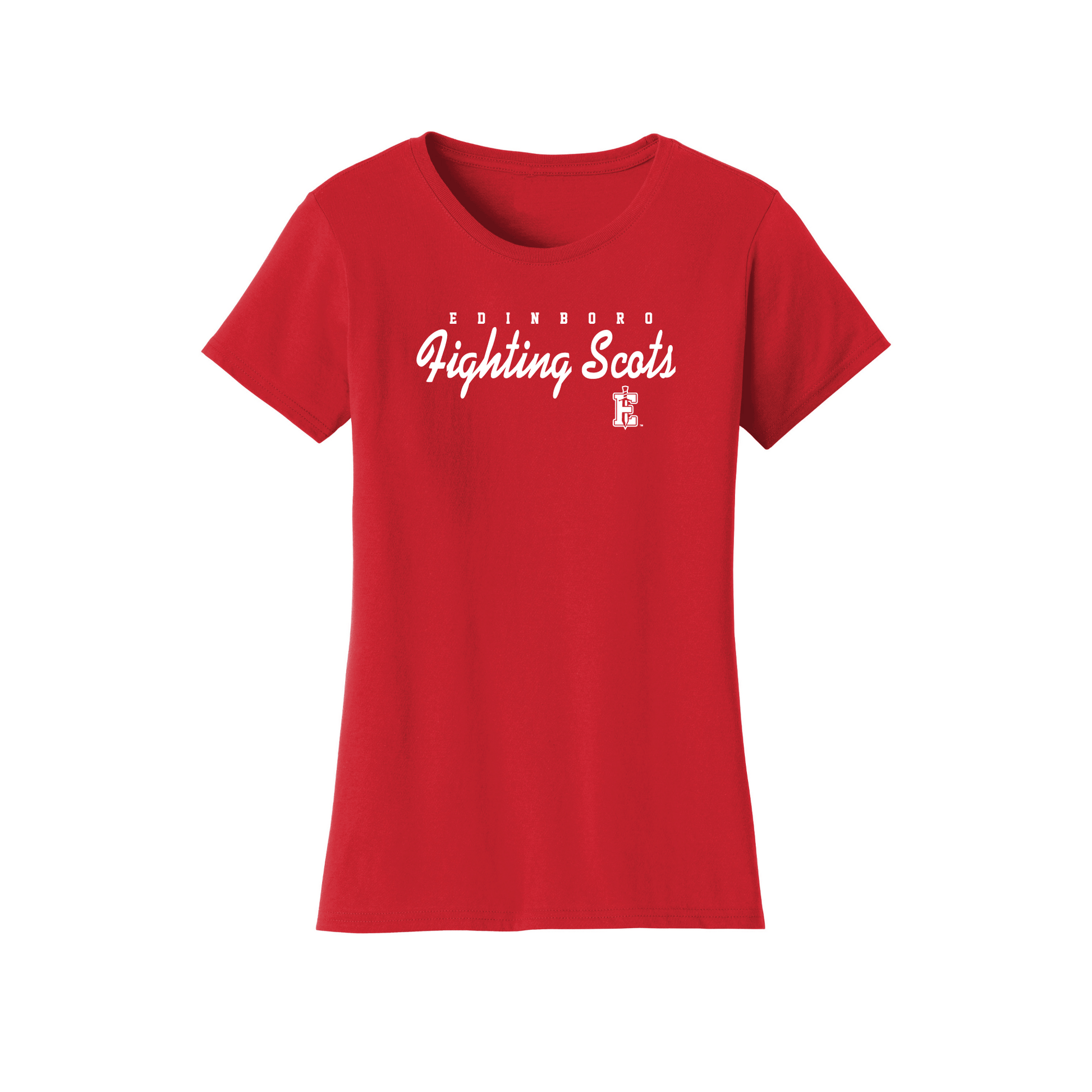 Pennwest Edinboro Fighting Scots Machine Script Womens T-Shirt