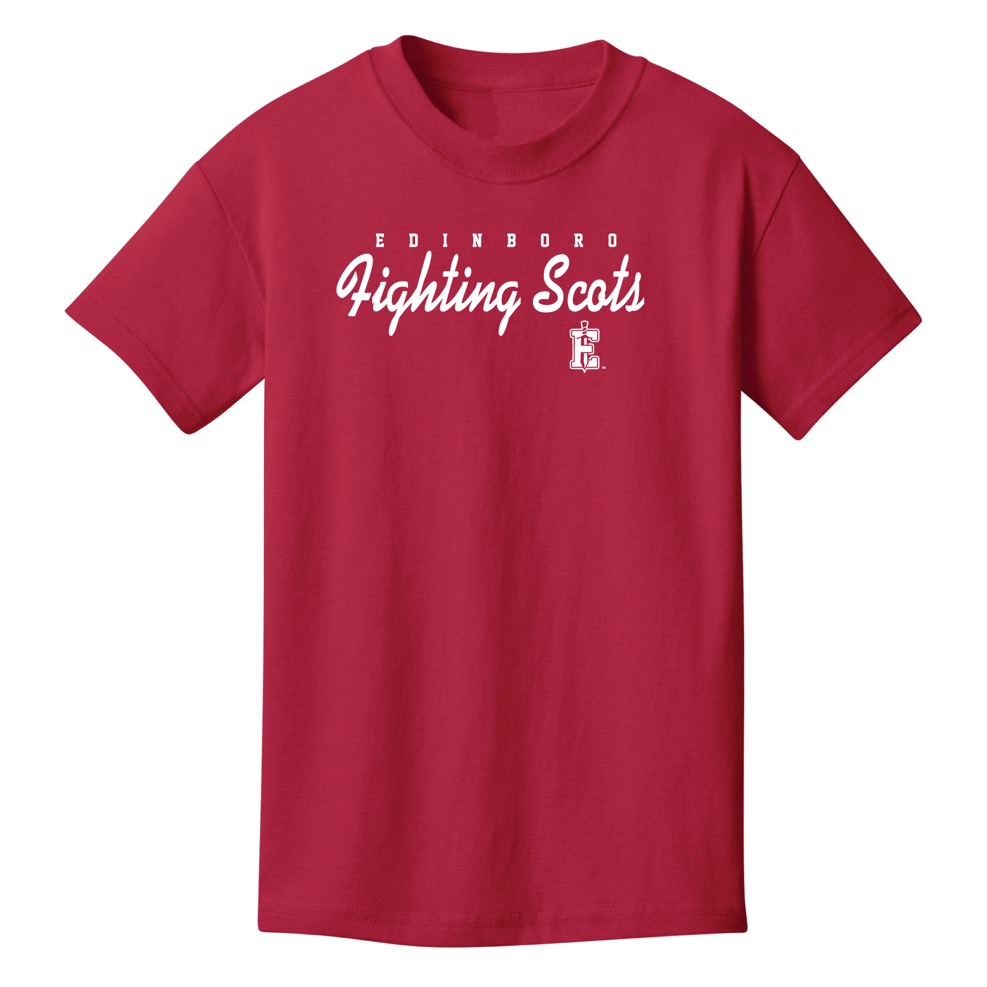 Pennwest Edinboro Fighting Scots Machine Script Youth T-Shirt