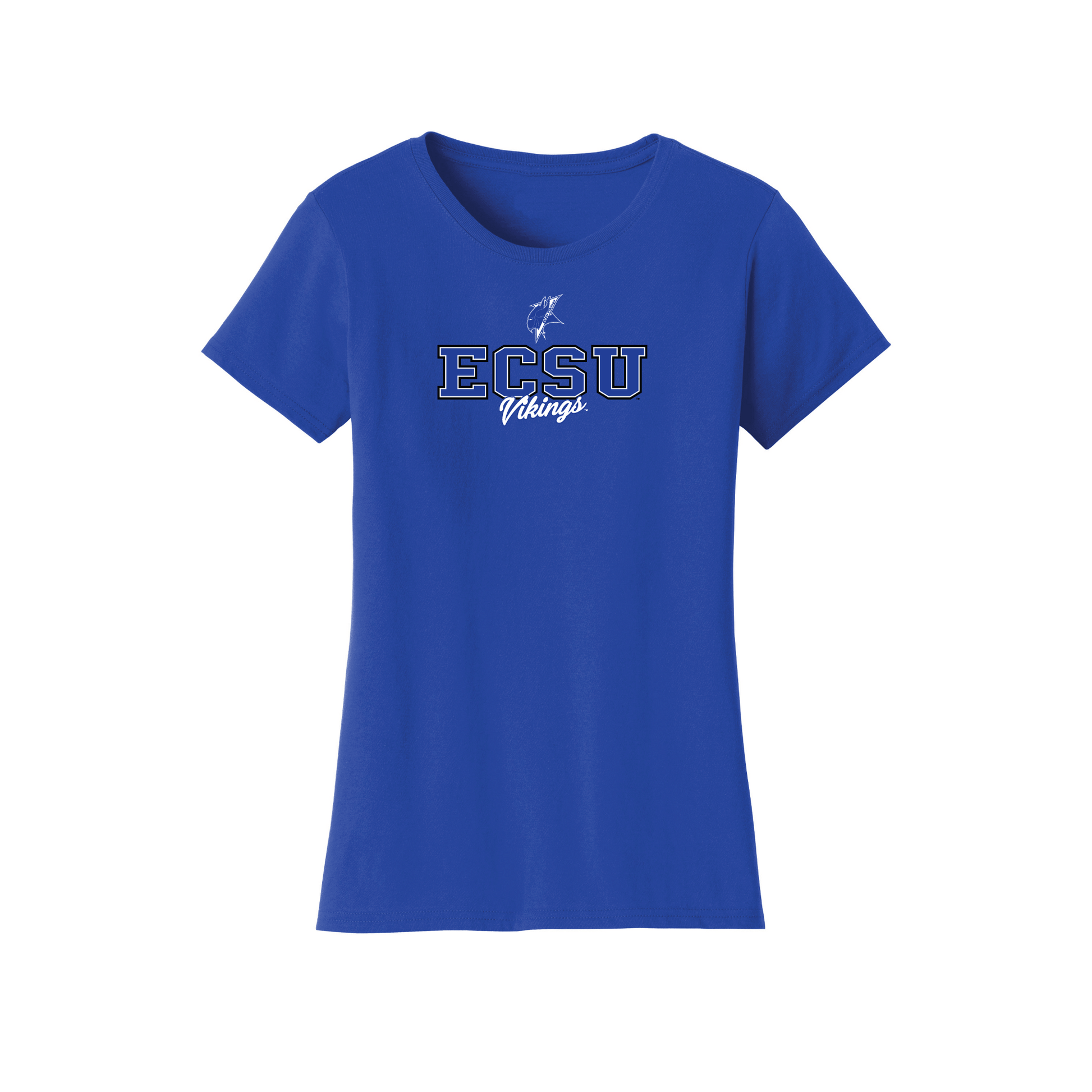 Elizabeth City State University Vikings Campus Script Womens T-Shirt