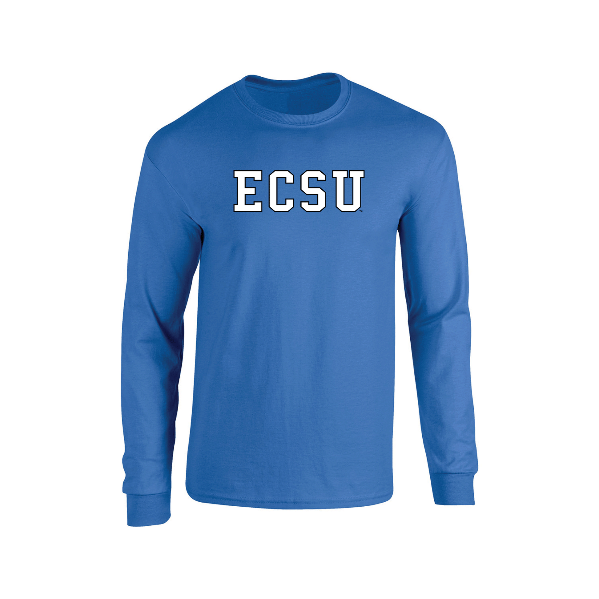 Elizabeth City State University Vikings Block Adult Long Sleeve T-Shirt