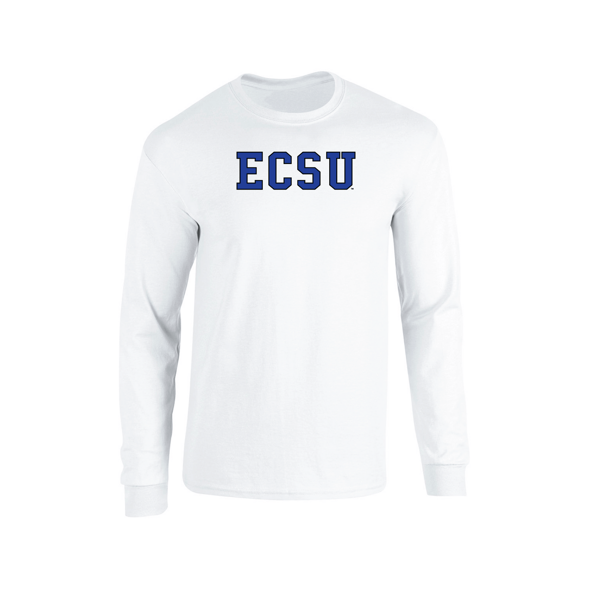 Elizabeth City State University Vikings Block Adult Long Sleeve T-Shirt