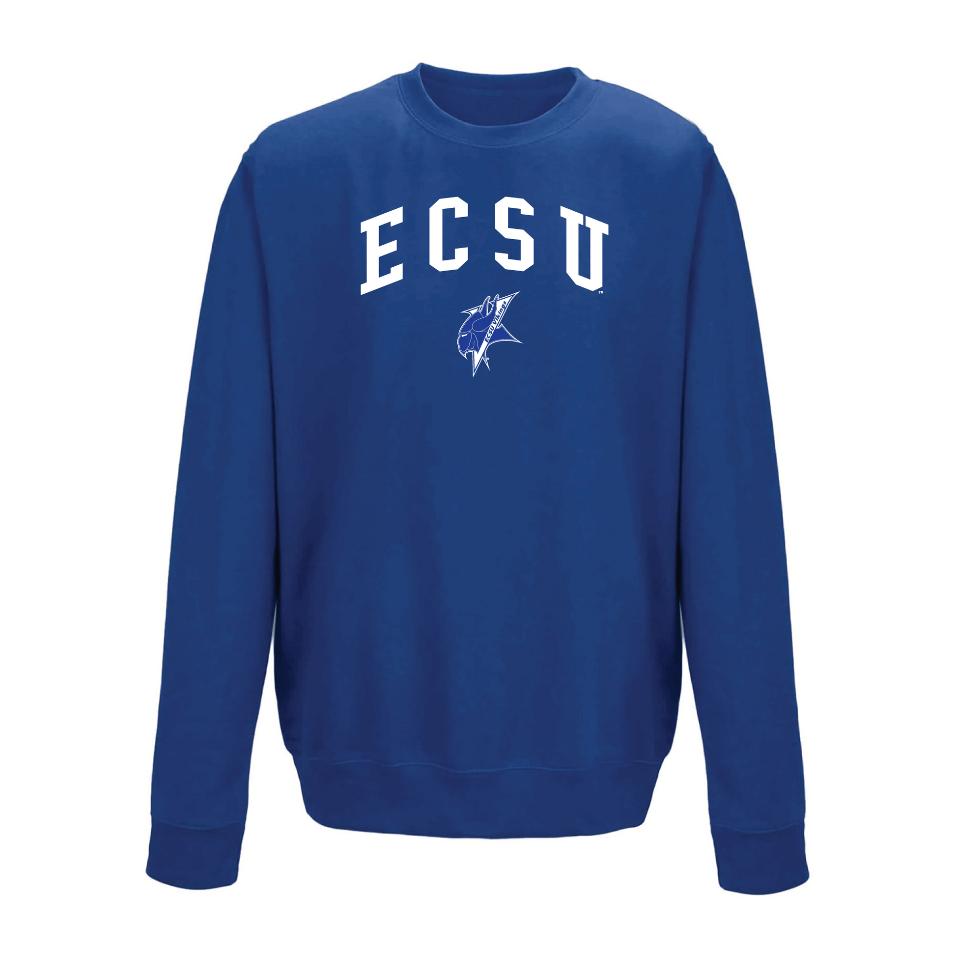 Elizabeth City State University Vikings Jumbo Arch Crewneck Sweatshirt