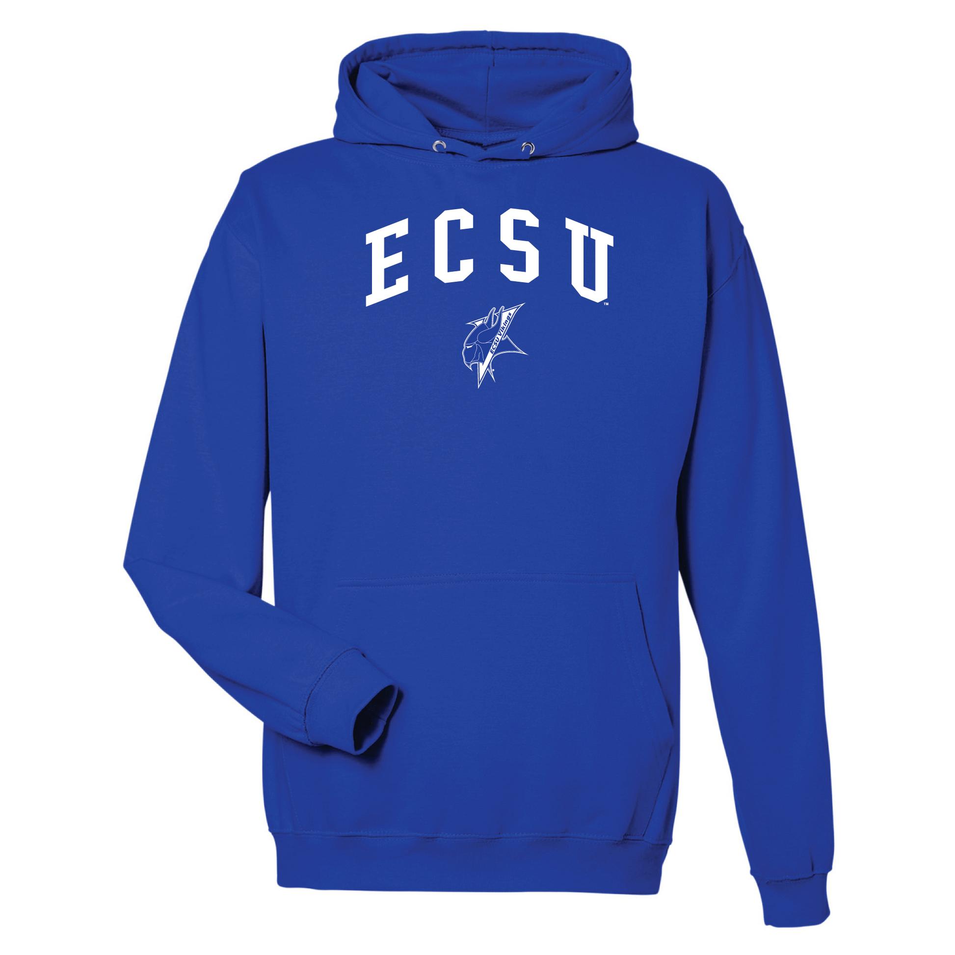 Elizabeth City State University Vikings Jumbo Arch Hooded Sweatshirt
