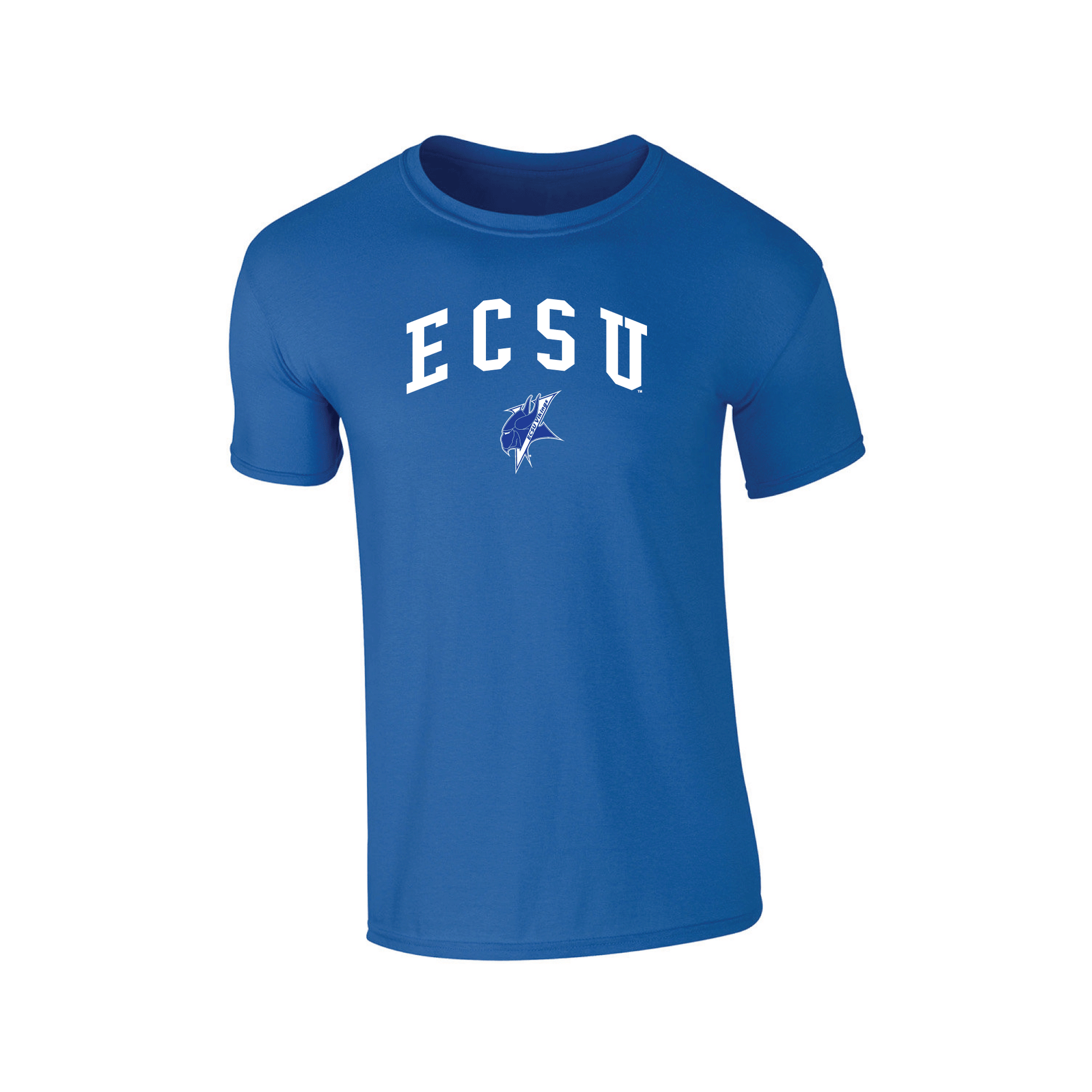 Elizabeth City State University Vikings Jumbo Arch Adult T-Shirt