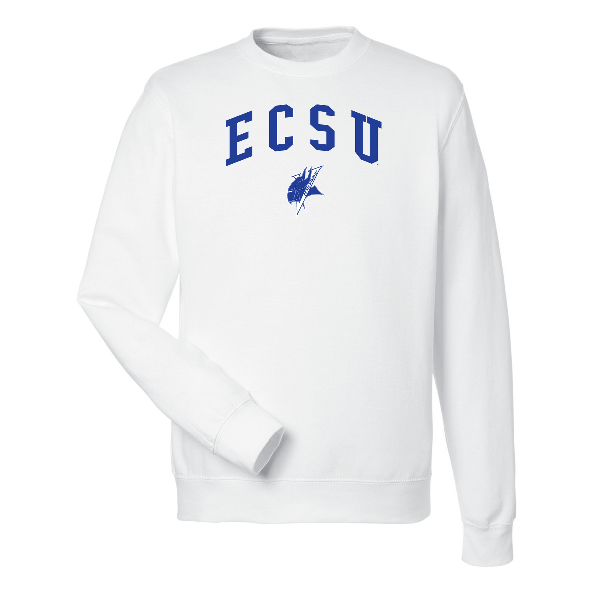 Elizabeth City State University Vikings Jumbo Arch Crewneck Sweatshirt