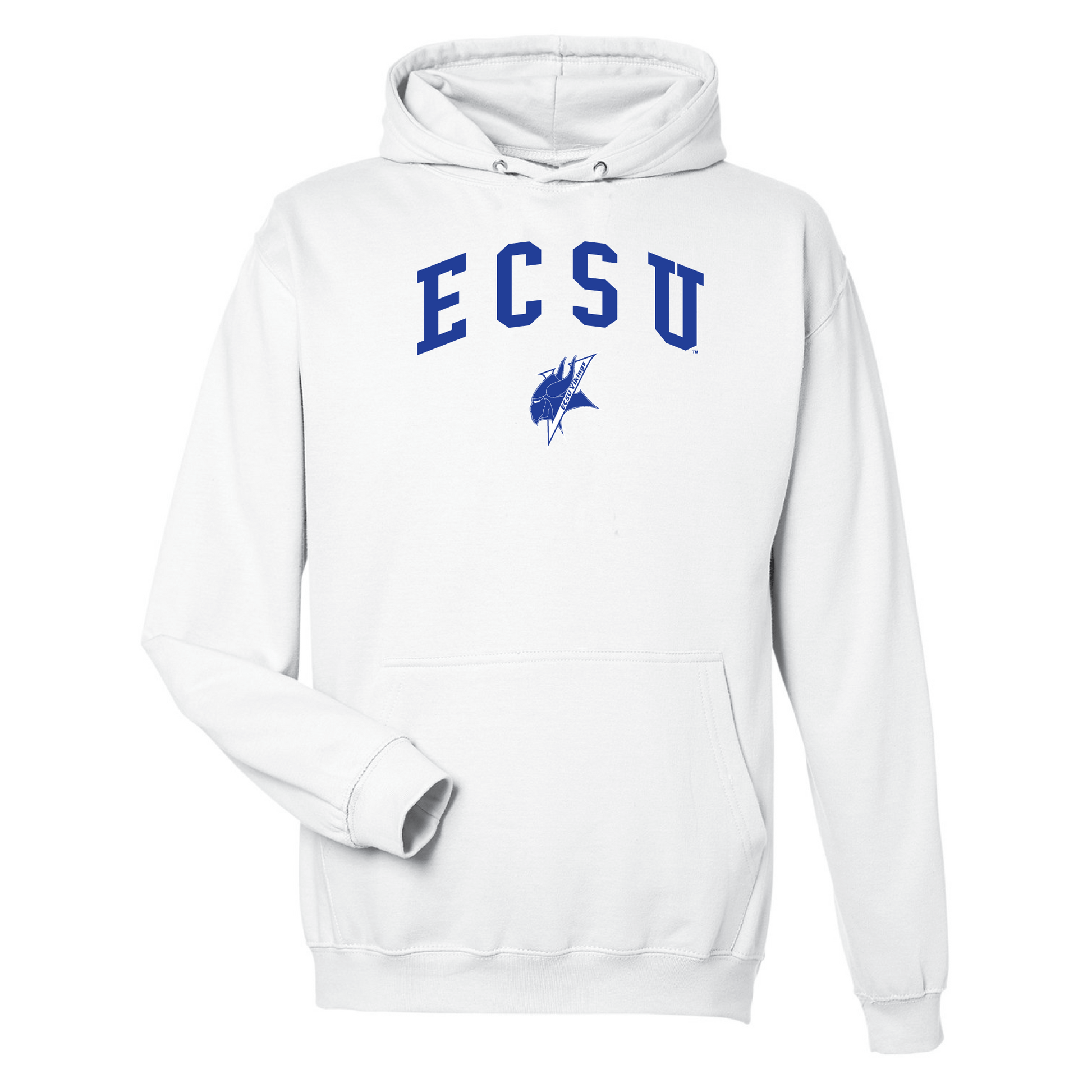 Elizabeth City State University Vikings Jumbo Arch Hooded Sweatshirt