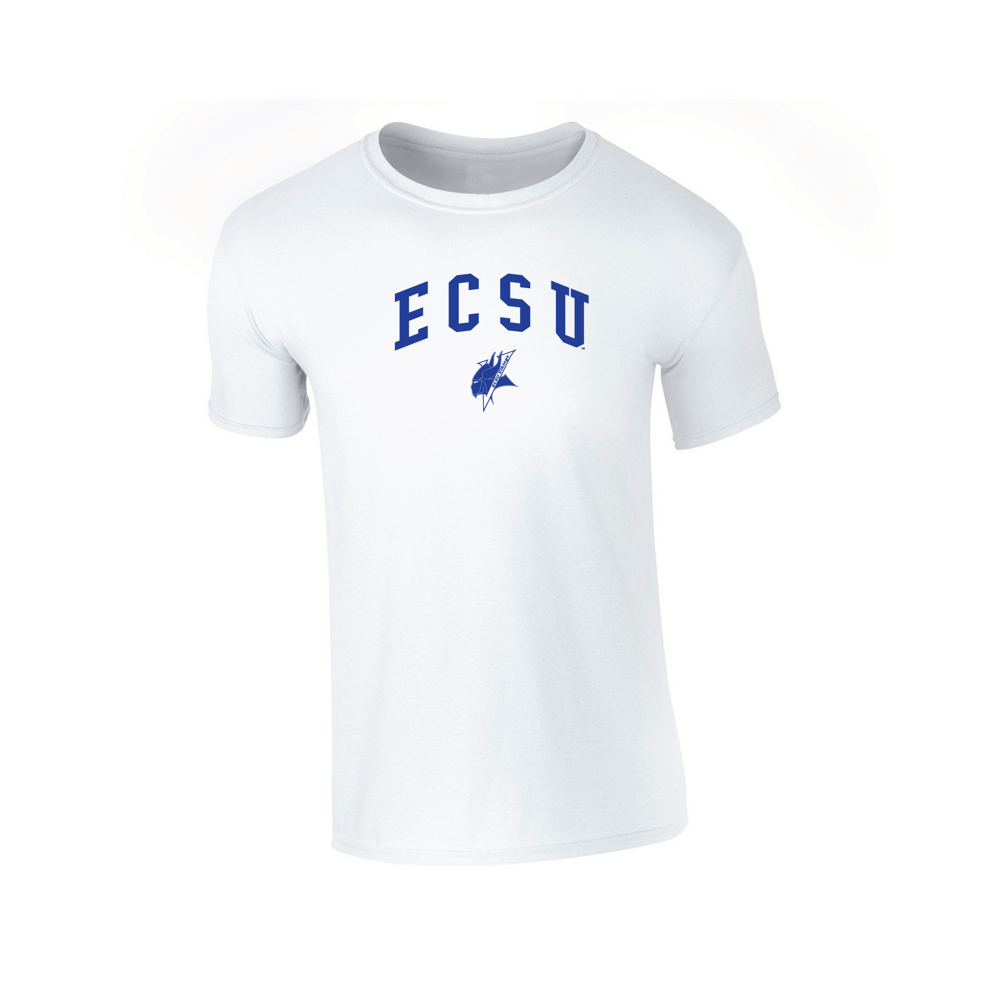 Elizabeth City State University Vikings Jumbo Arch Adult T-Shirt