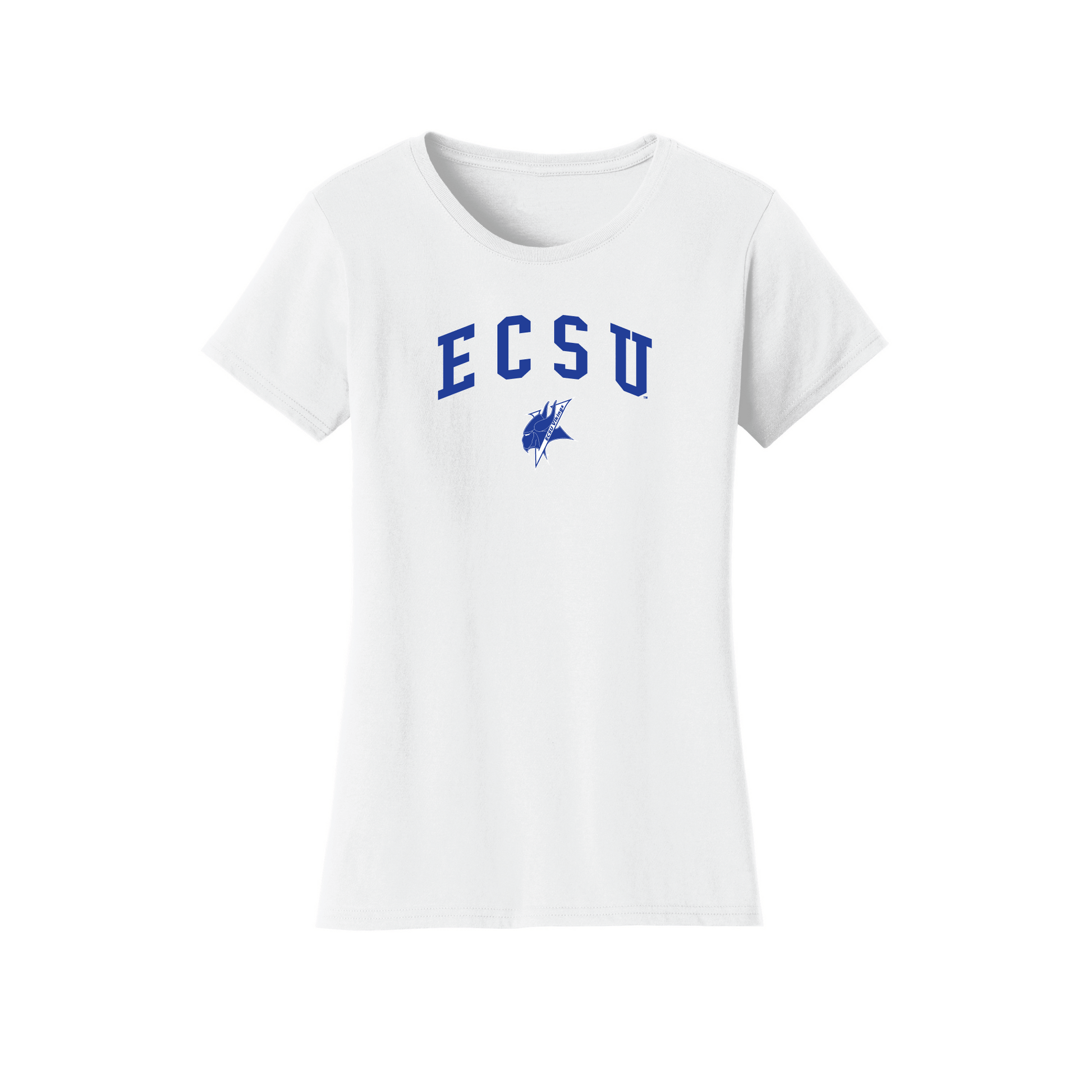 Elizabeth City State University Vikings Jumbo Arch Womens T-Shirt