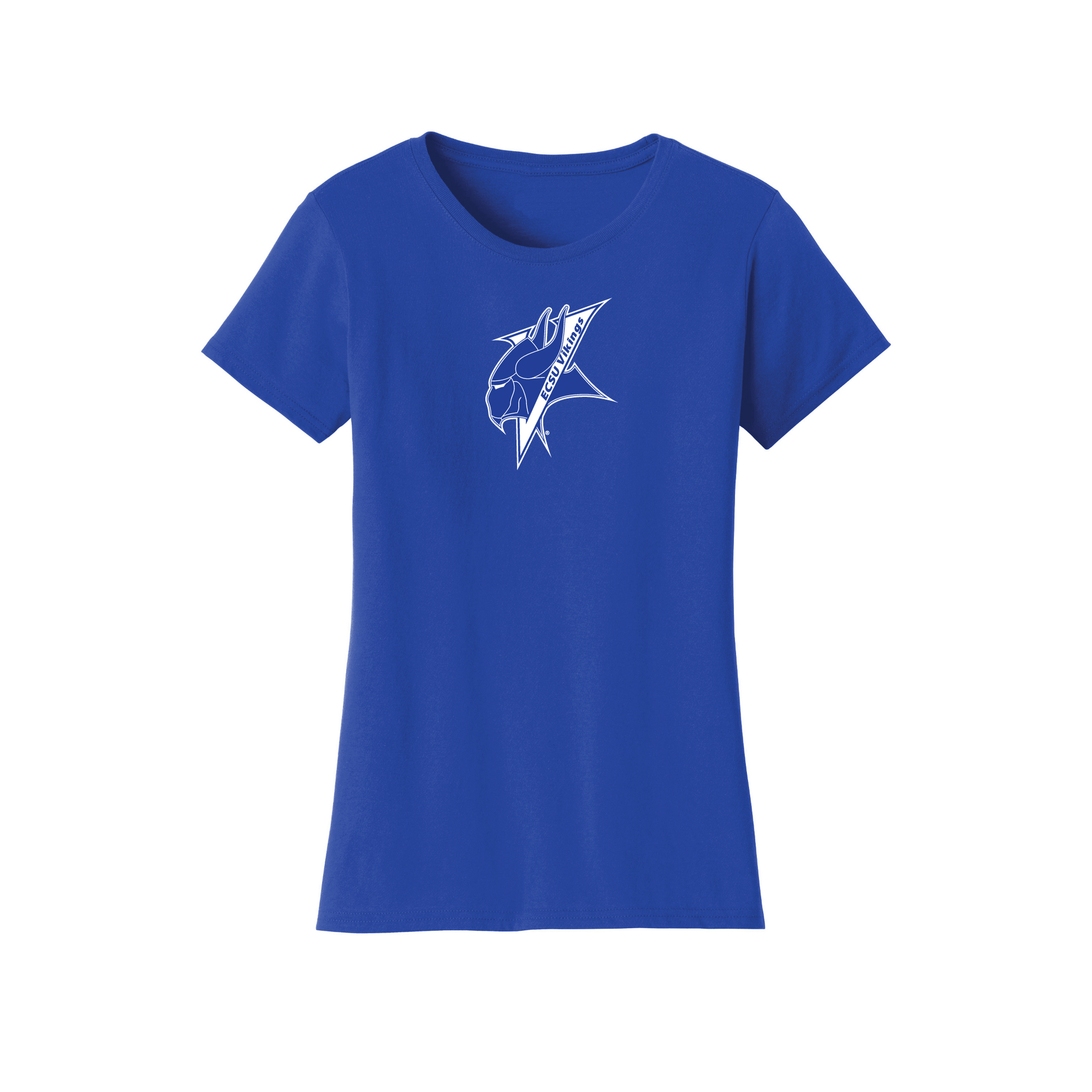 Elizabeth City State University Vikings Jumbo Logo Womens T-Shirt
