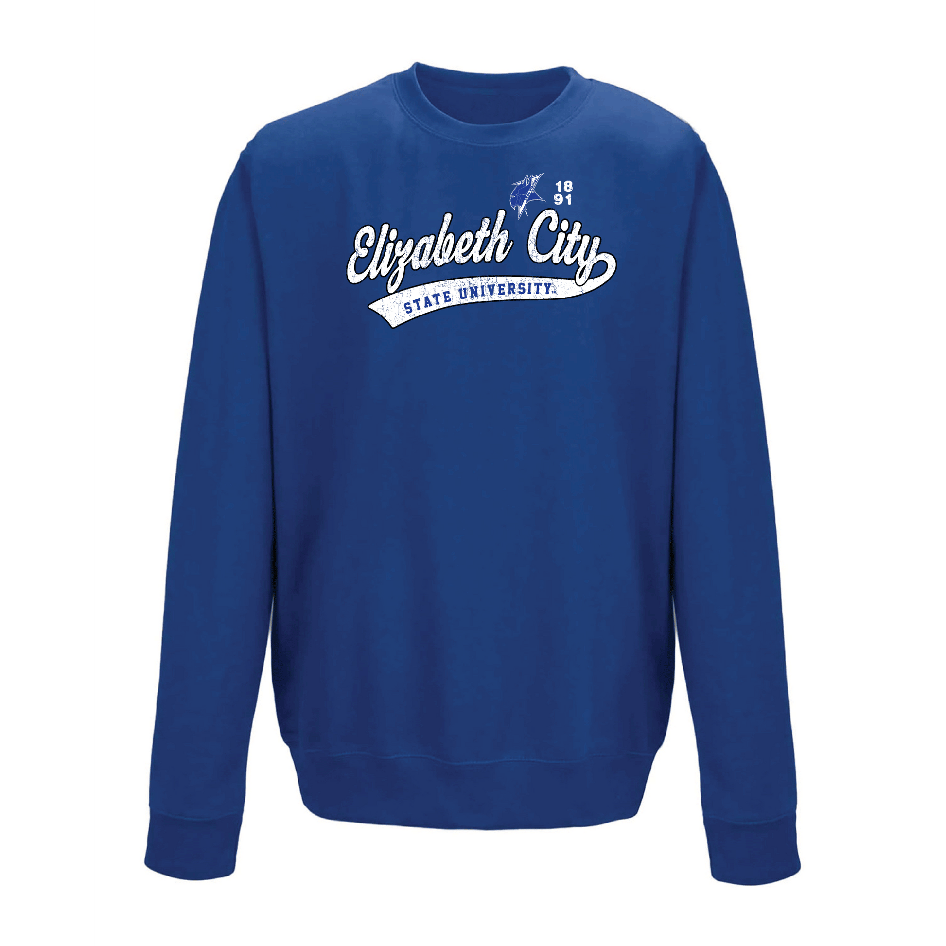 Elizabeth City State University Vikings Old School Crewneck Sweatshirt