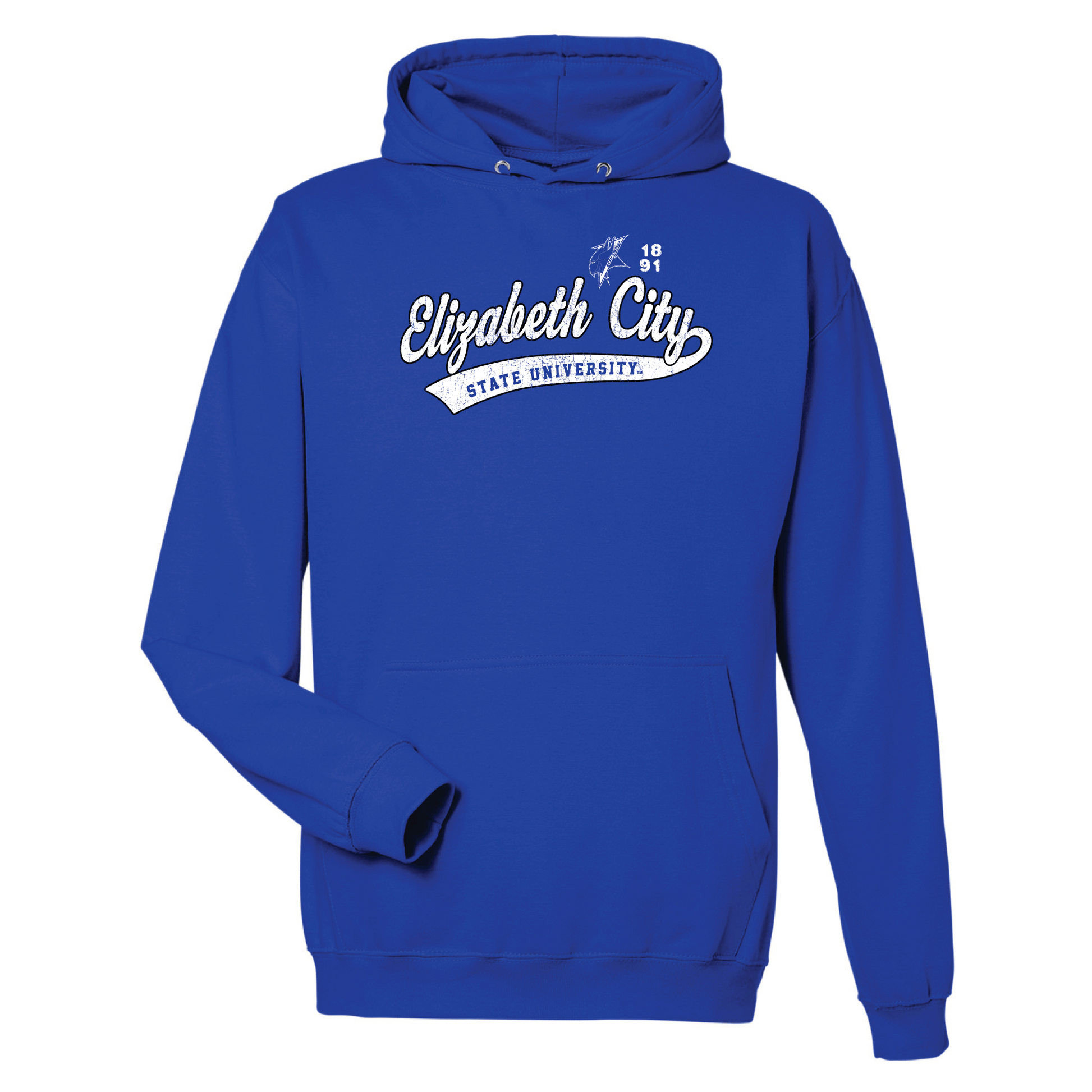 Elizabeth City State University Vikings Old School Hooded Sweatshirt