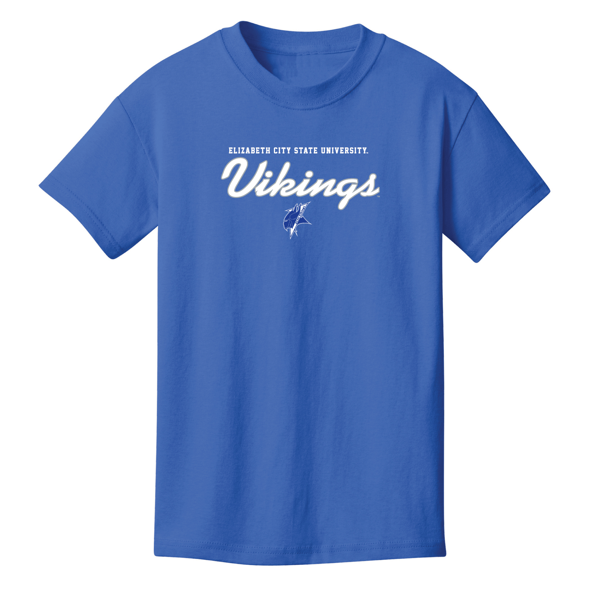 Elizabeth City State University Vikings Machine Script Youth T-Shirt