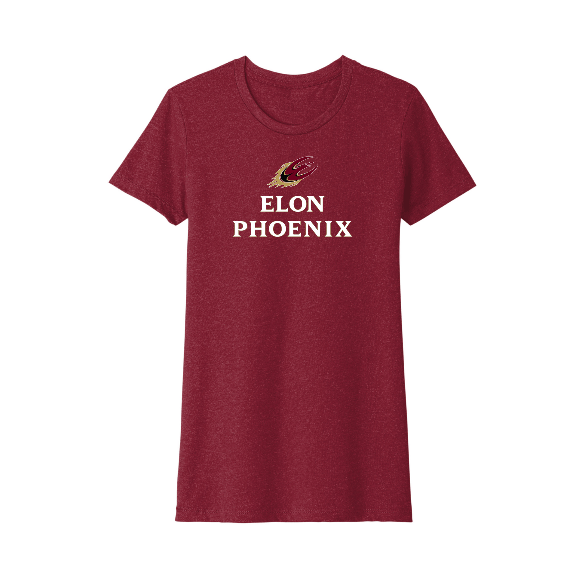 Elon University Phoenix Campus Script Womens T-Shirt