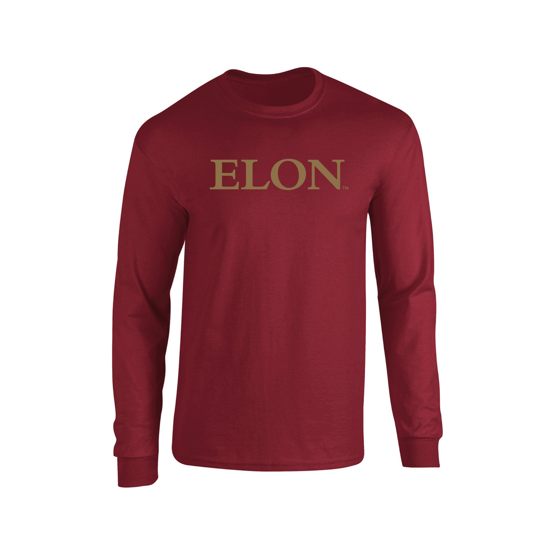 Elon University Phoenix Block Adult Long Sleeve T-Shirt