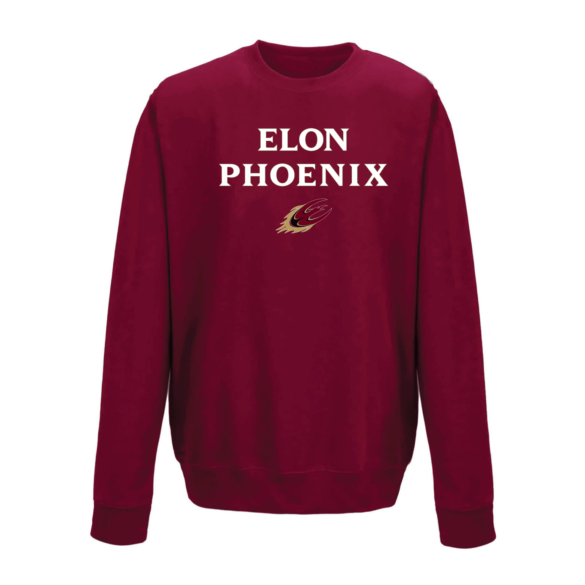 Elon University Phoenix Jumbo Arch Crewneck Sweatshirt