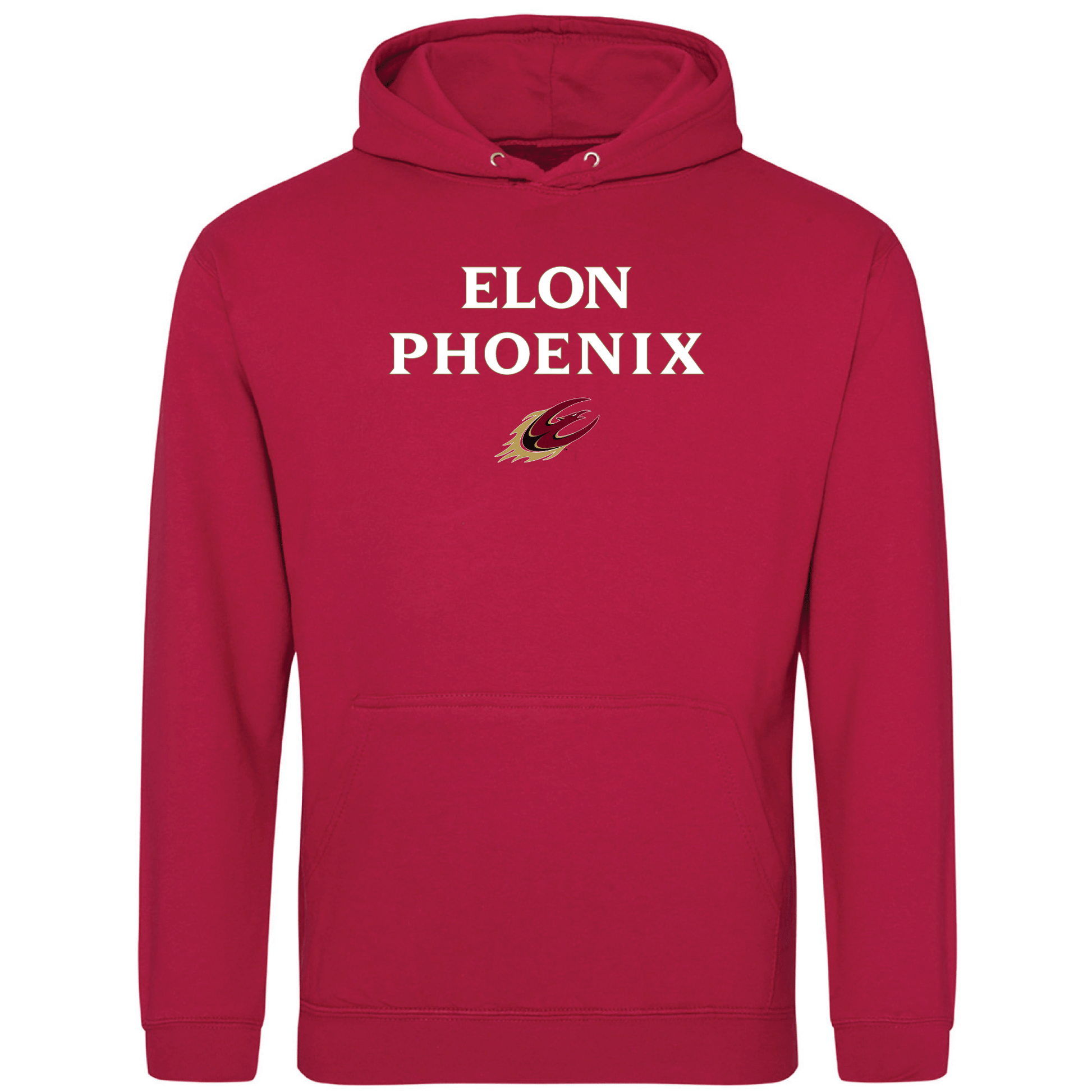 Elon University Phoenix Jumbo Arch Hooded Sweatshirt
