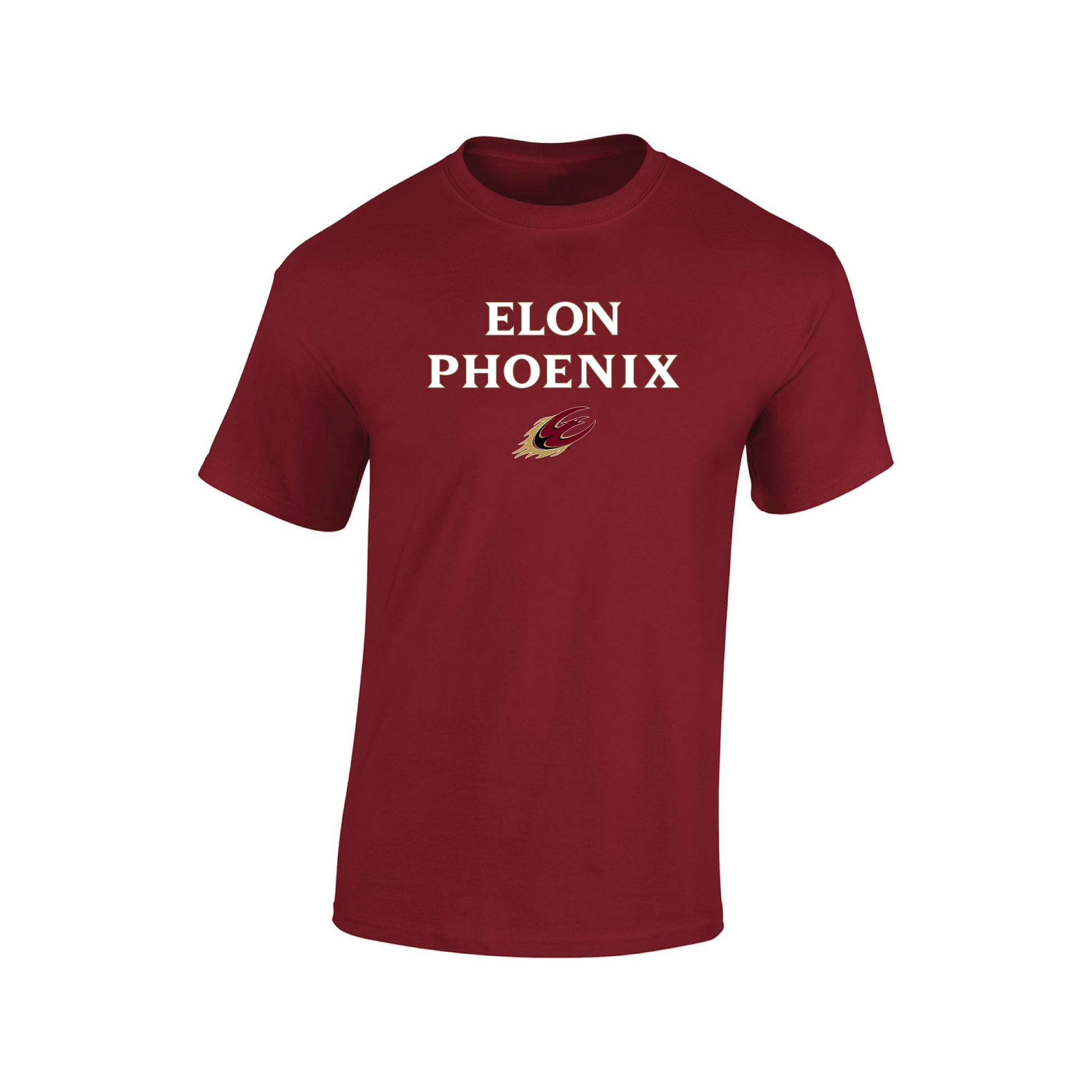 Elon University Phoenix Jumbo Arch Adult T-Shirt
