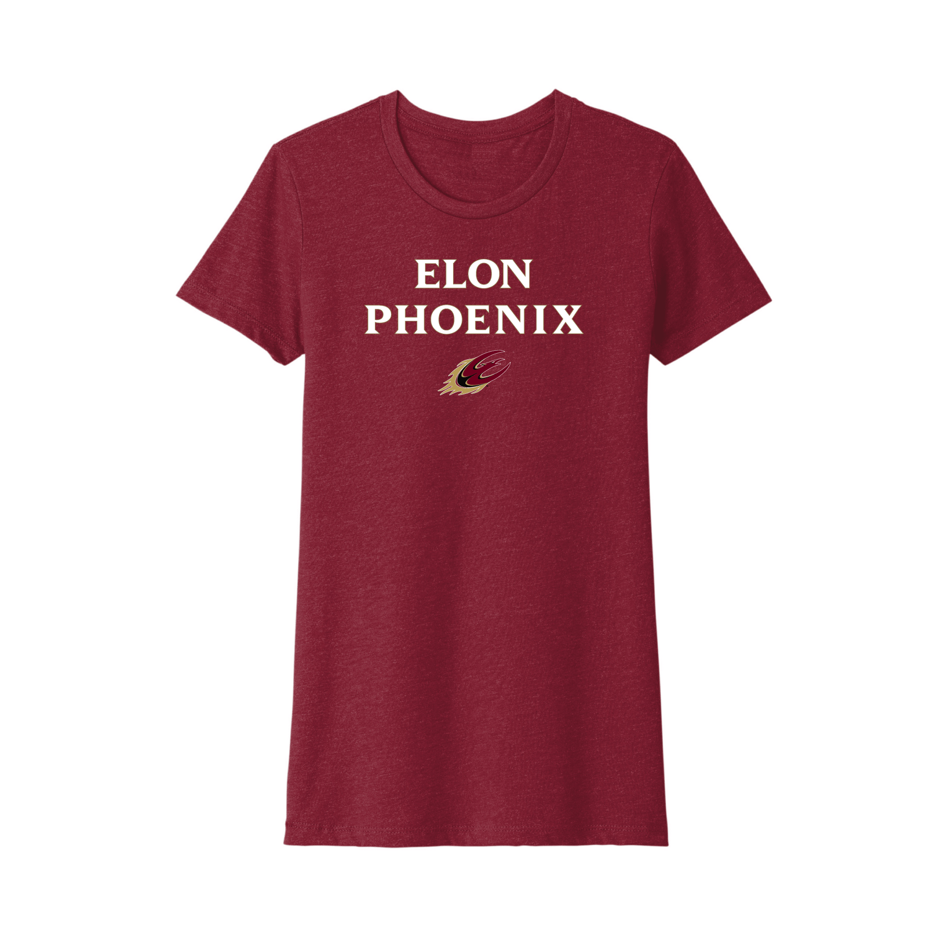 Elon University Phoenix Jumbo Arch Womens T-Shirt