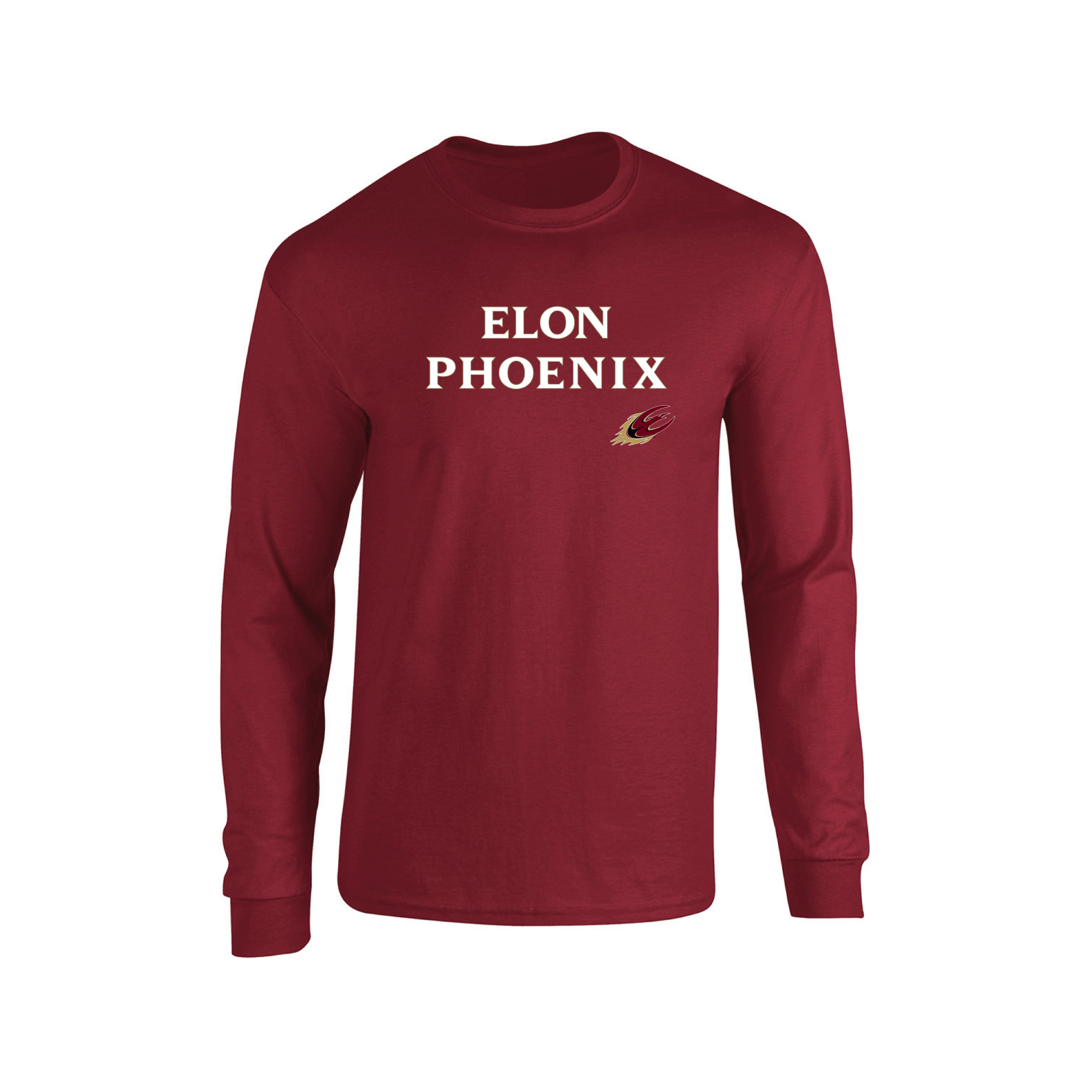 Elon University Phoenix Uphill Victory Adult Long Sleeve T-Shirt