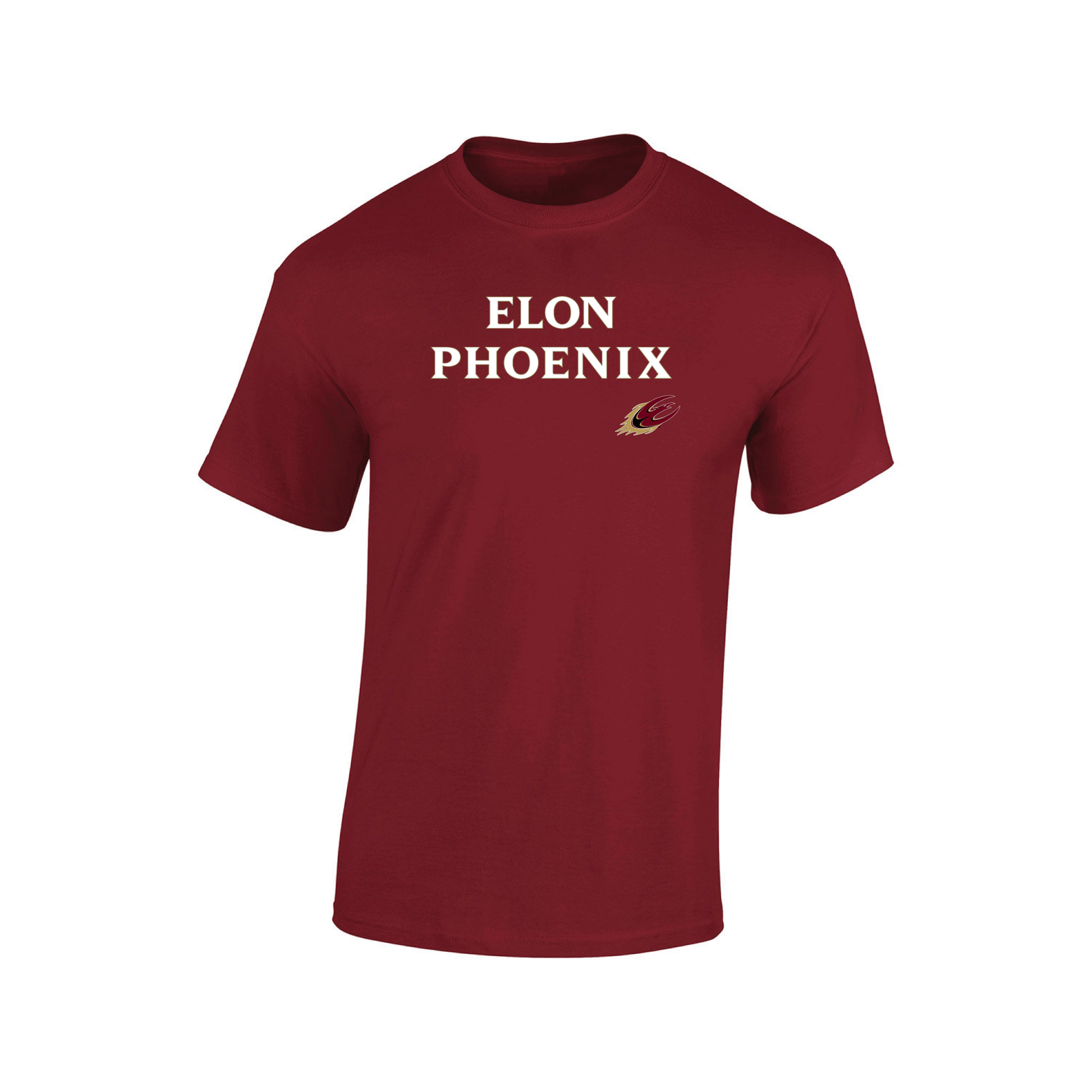 Elon University Phoenix Uphill Victory Adult T-Shirt