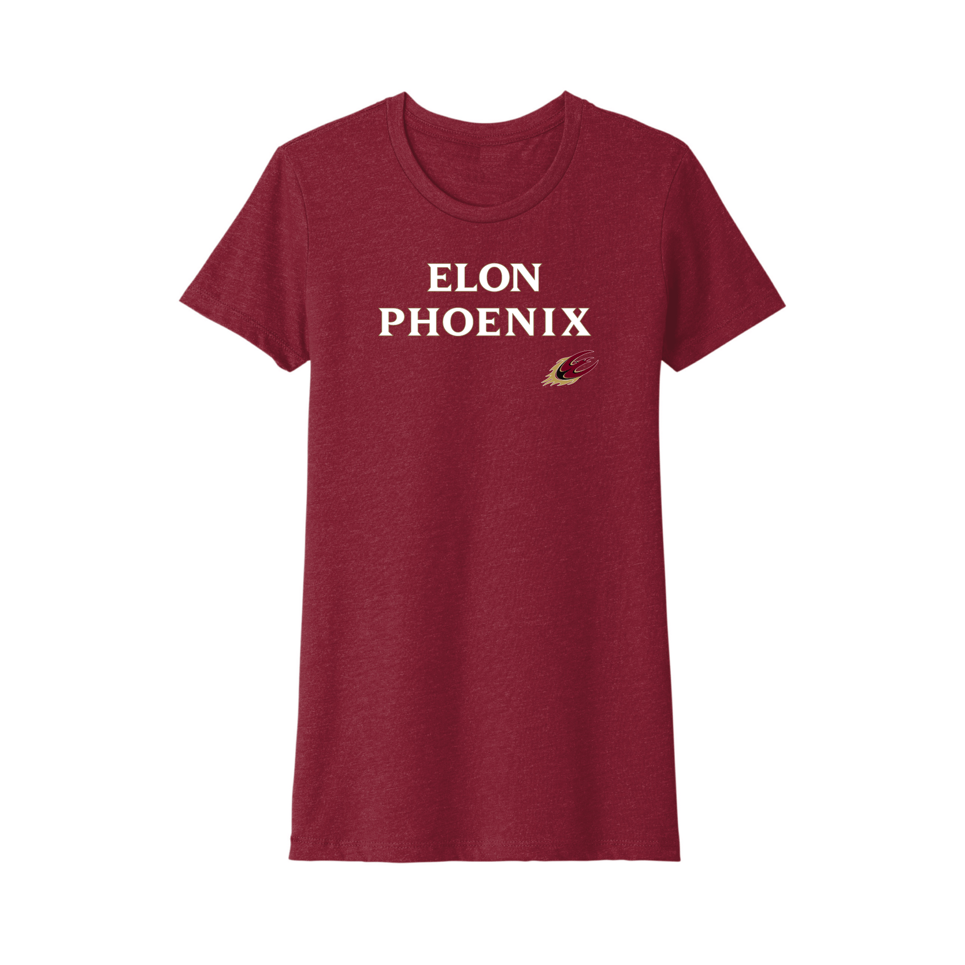Elon University Phoenix Uphill Victory Womens T-Shirt