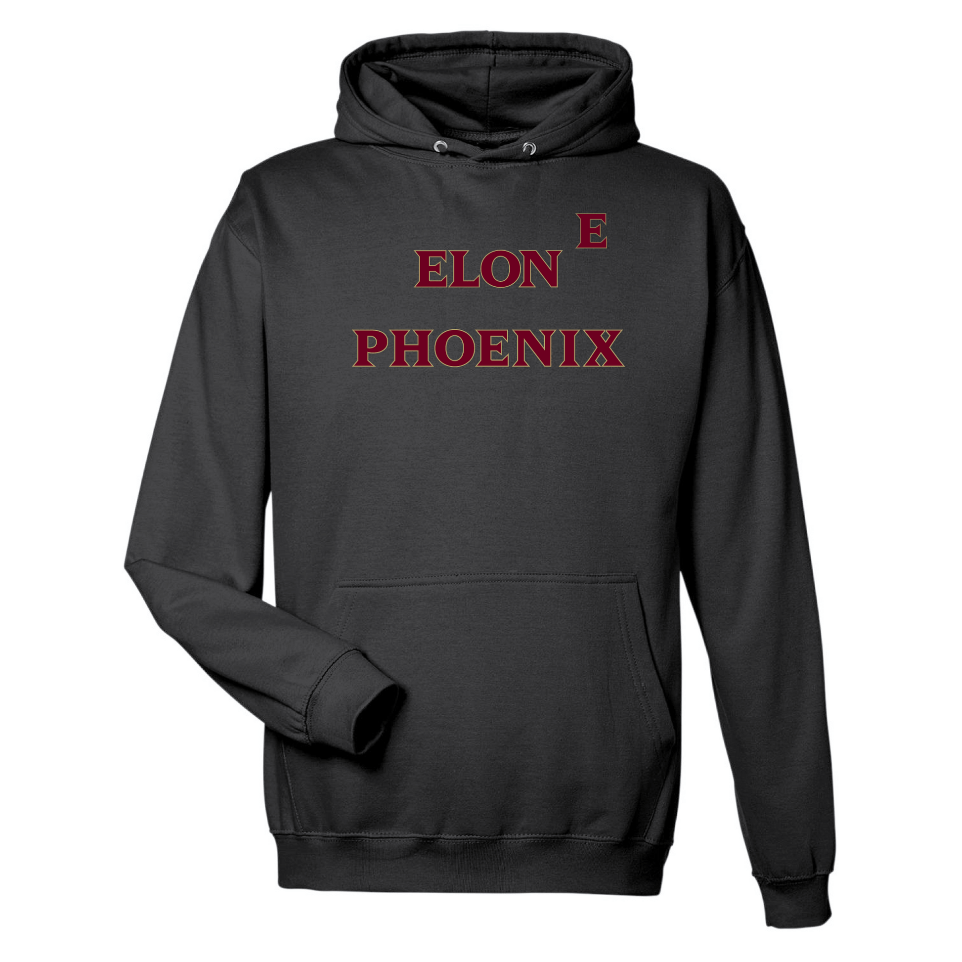 Elon University Phoenix Old School Hooded Sweatshirt