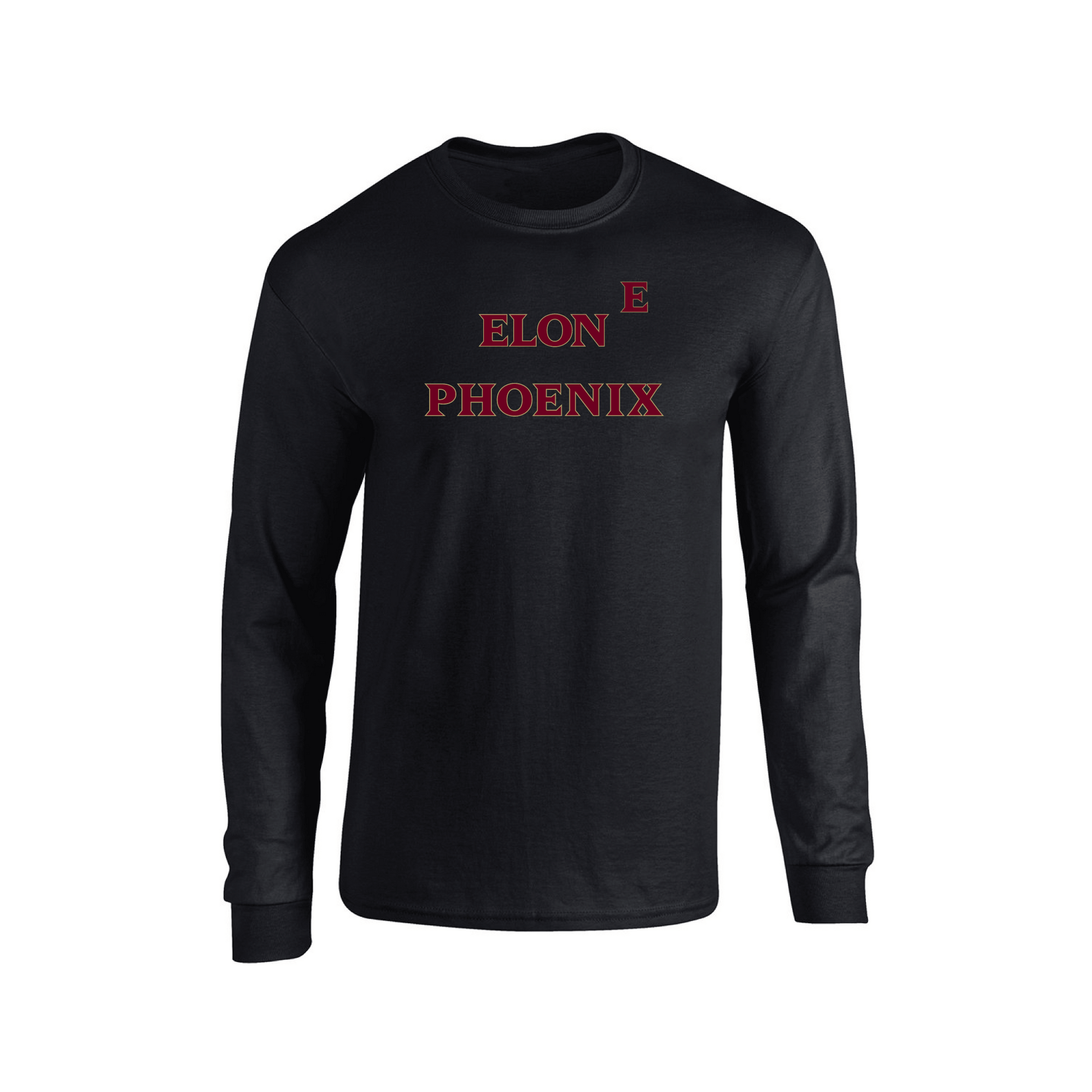 Elon University Phoenix Old School Adult Long Sleeve T-Shirt