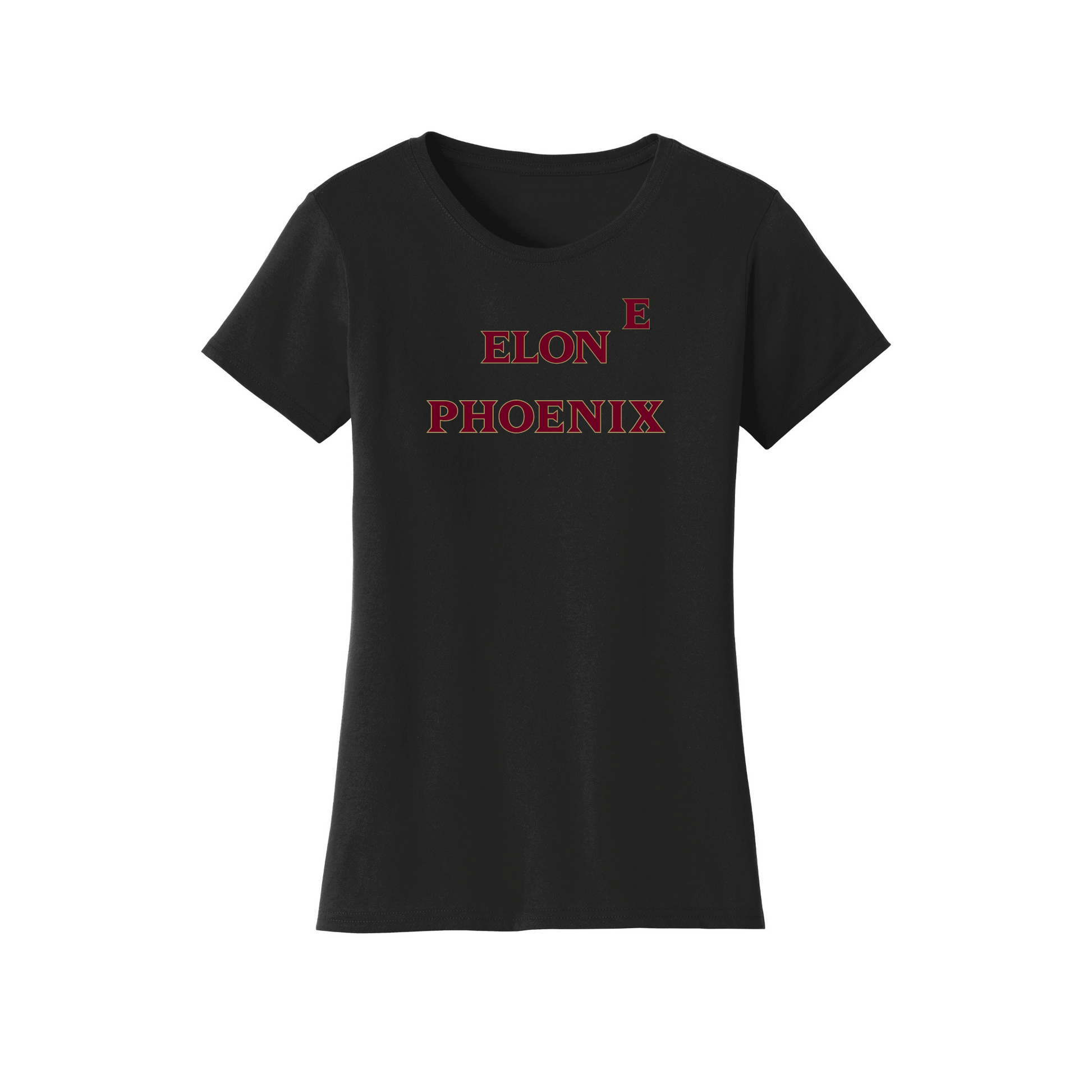 Elon University Phoenix Old School Womens T-Shirt