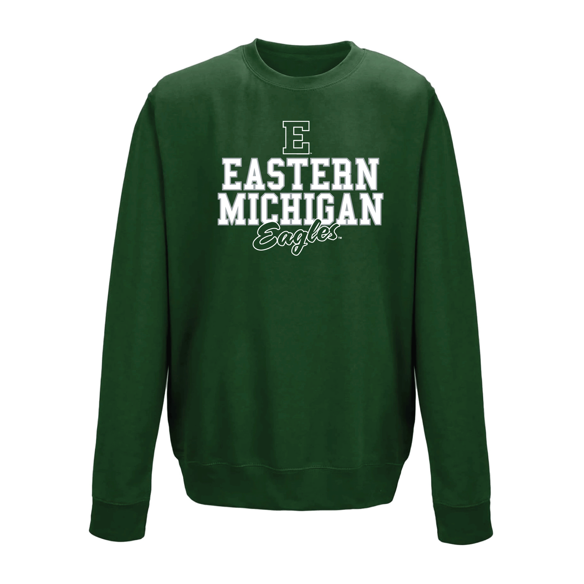 Eastern Michigan University Eagles Campus Script Crewneck Sweatshirt