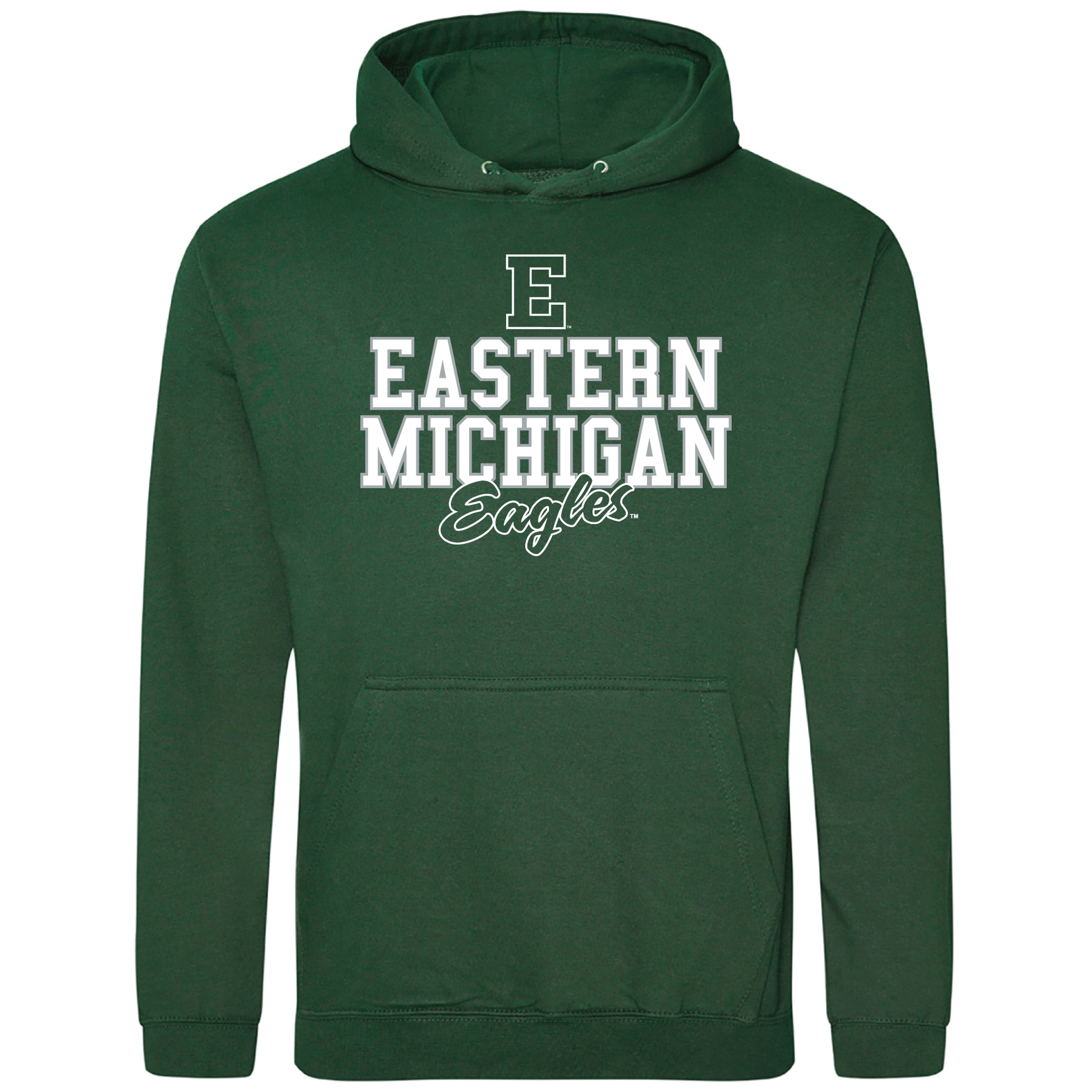 Eastern Michigan University Eagles Campus Script Hooded Sweatshirt