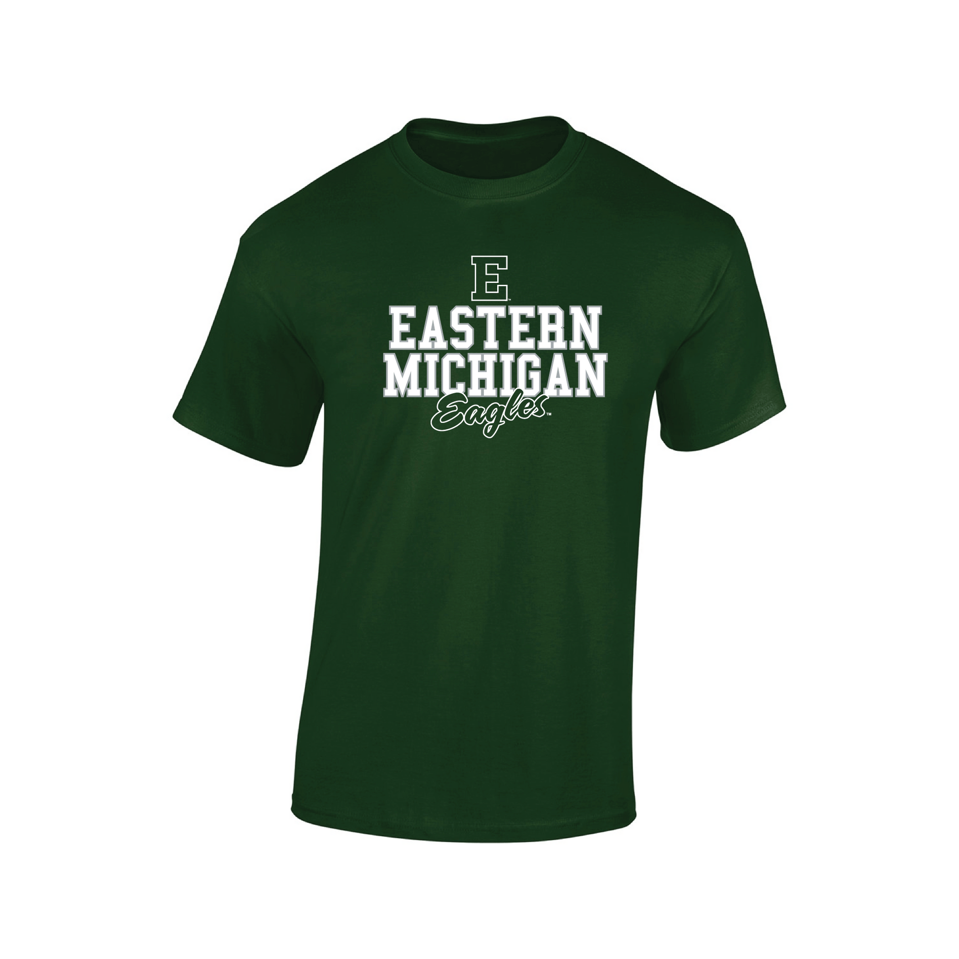 Eastern Michigan University Eagles Campus Script Adult T-Shirt