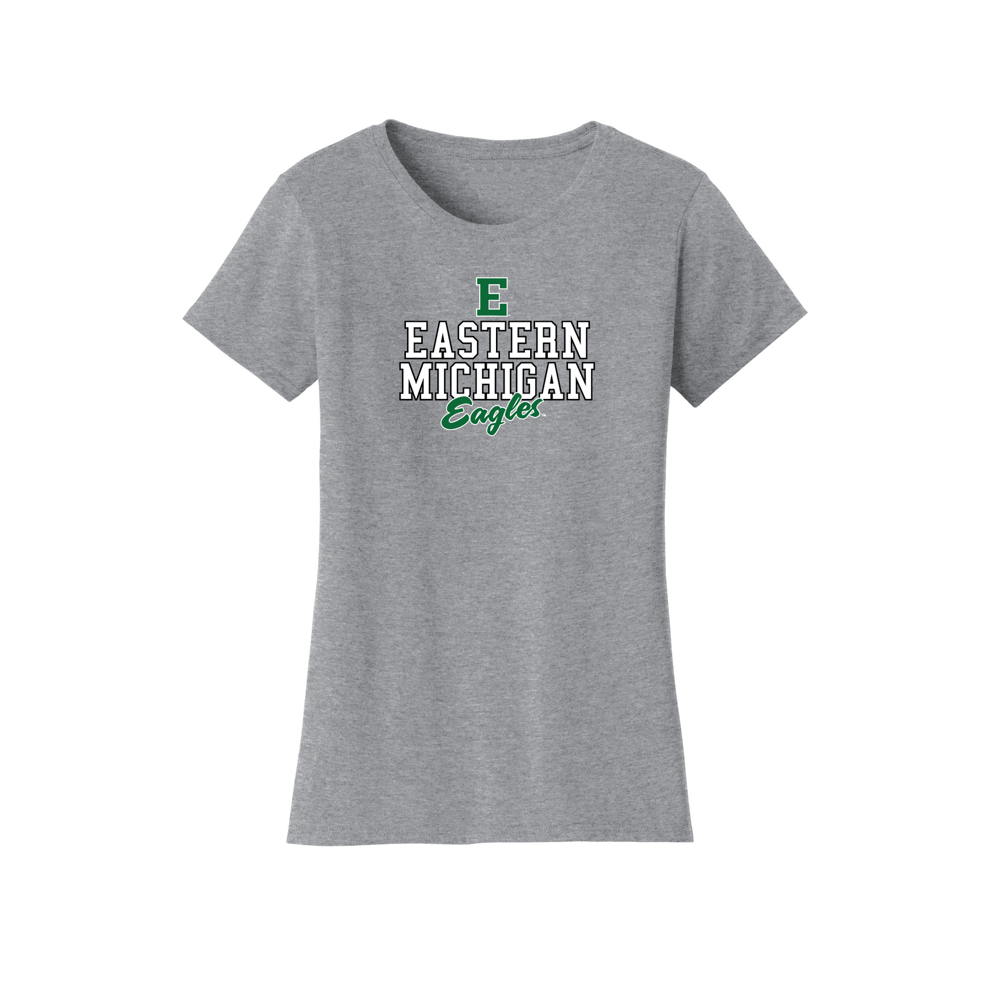 Eastern Michigan University Eagles Campus Script Womens T-Shirt