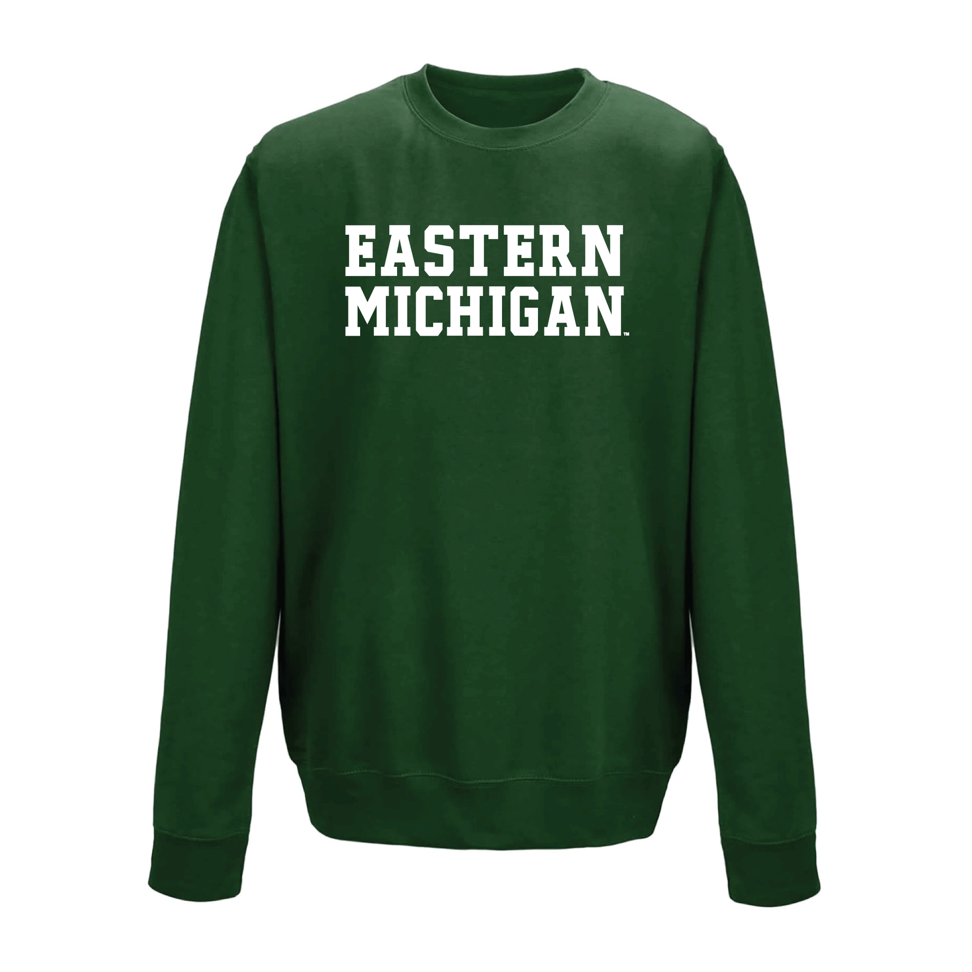 Eastern Michigan University Eagles Block Crewneck Sweatshirt