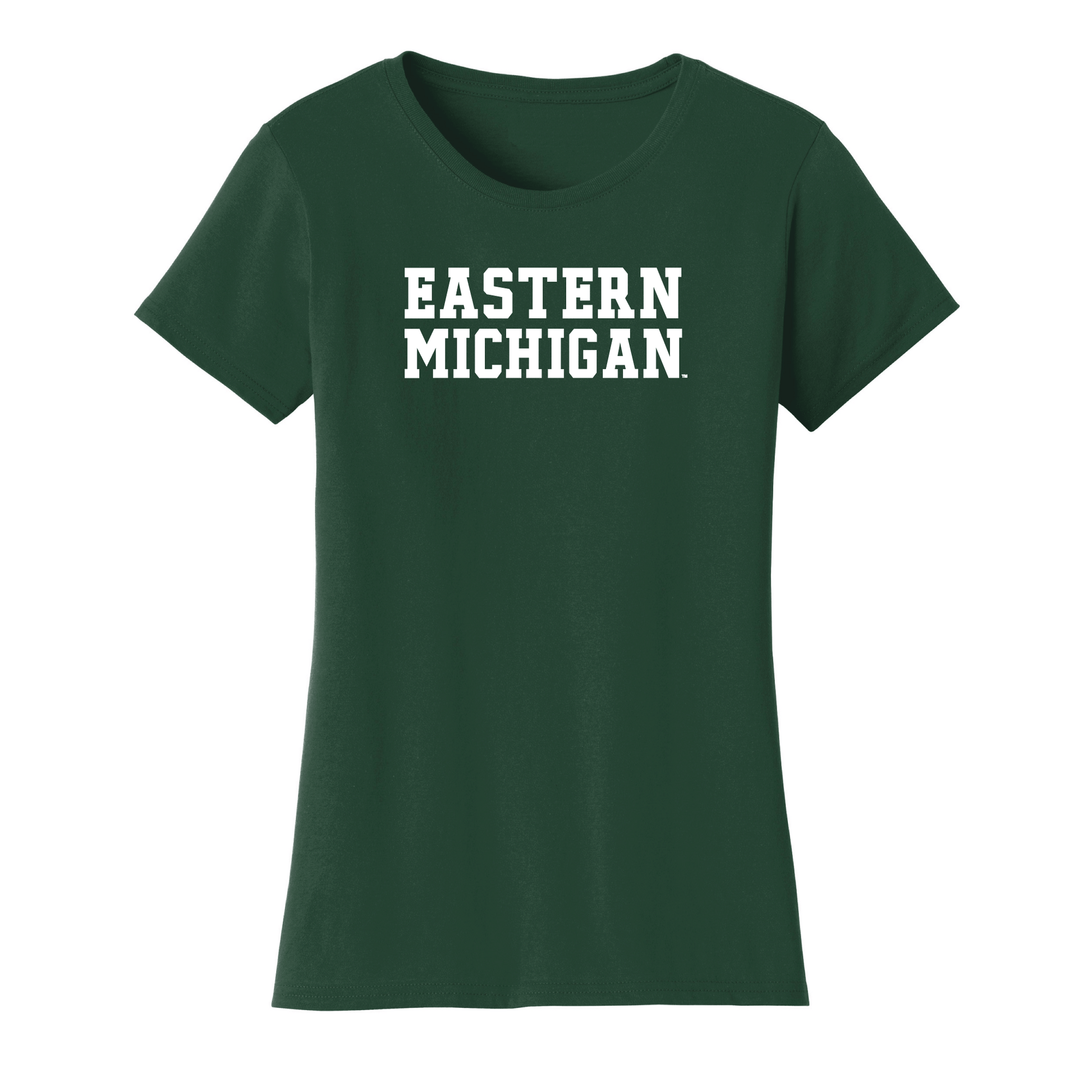 Eastern Michigan University Eagles Block Womens T-Shirt