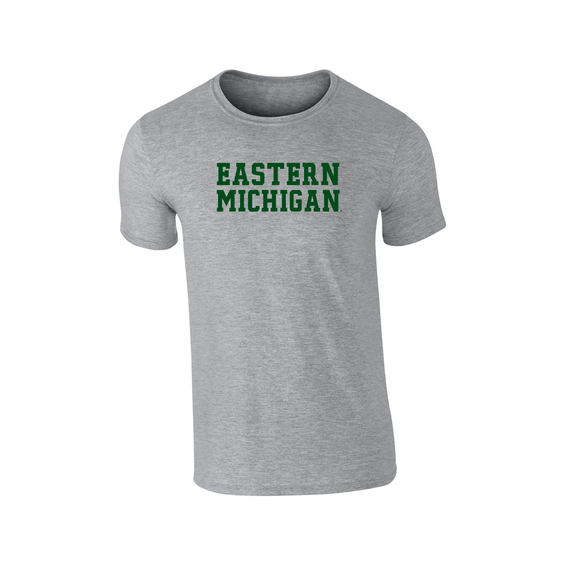 Eastern Michigan University Eagles Block Adult T-Shirt