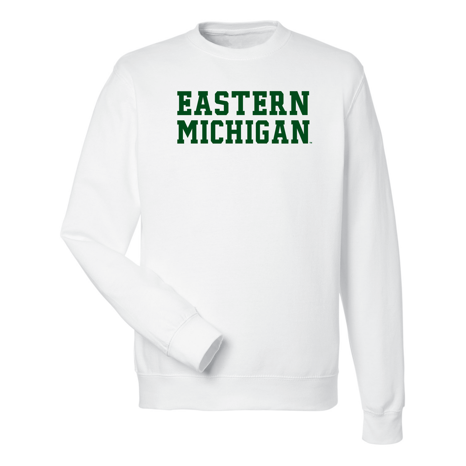 Eastern Michigan University Eagles Block Crewneck Sweatshirt