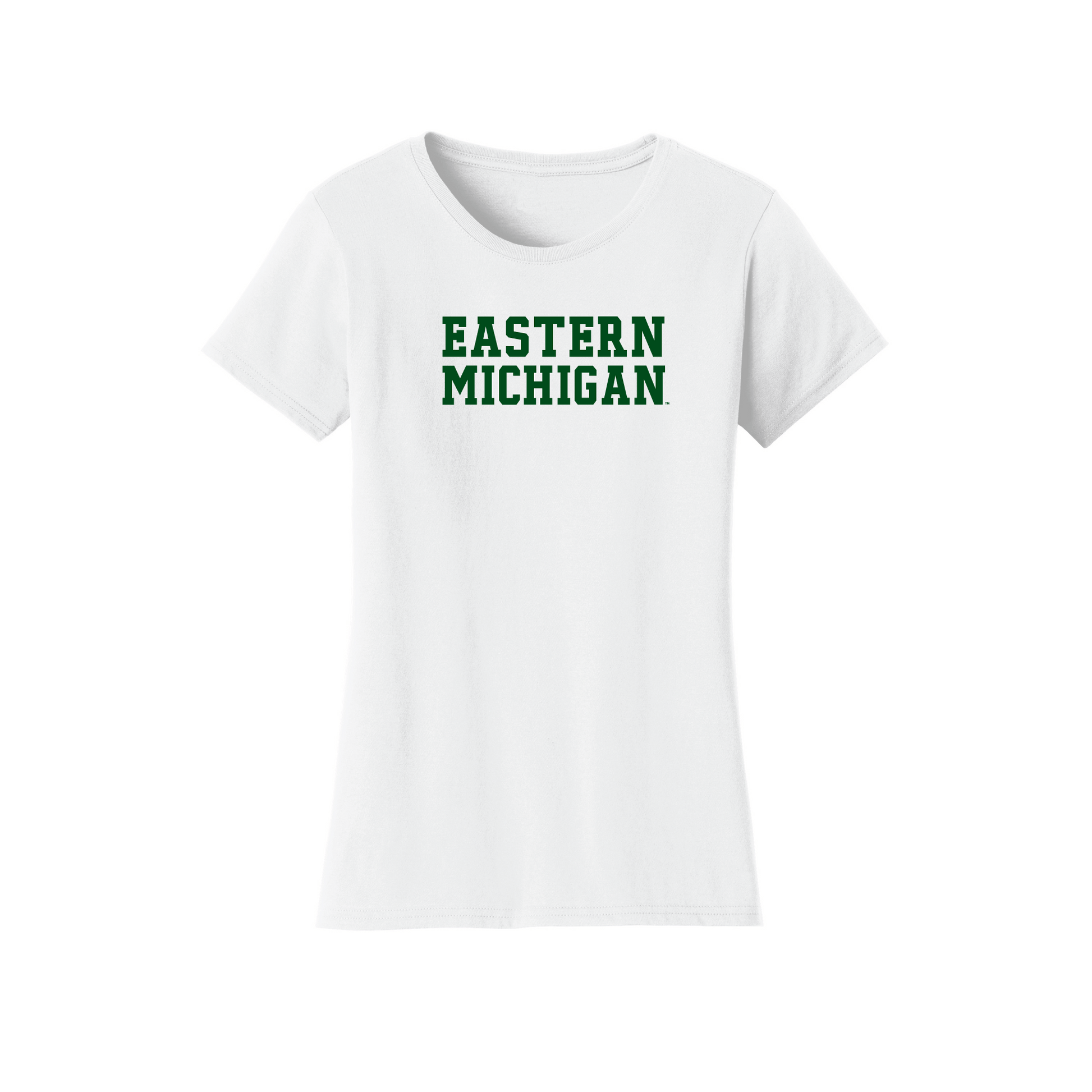 Eastern Michigan University Eagles Block Womens T-Shirt