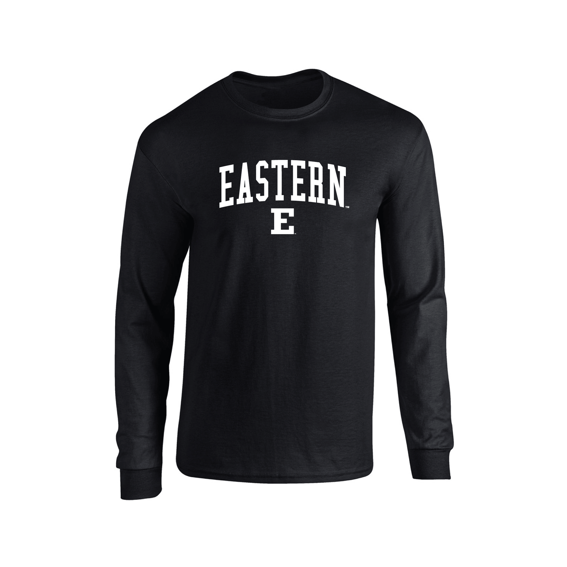 Eastern Michigan University Eagles Jumbo Arch Adult Long Sleeve T-Shirt