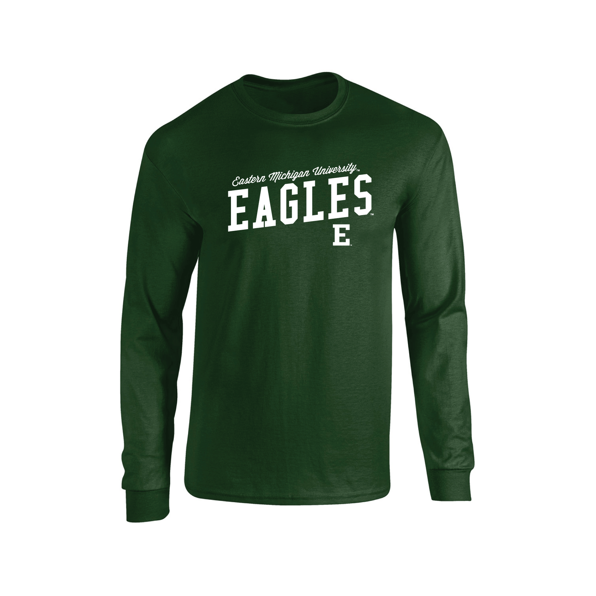 Eastern Michigan University Eagles Uphill Victory Adult Long Sleeve T-Shirt