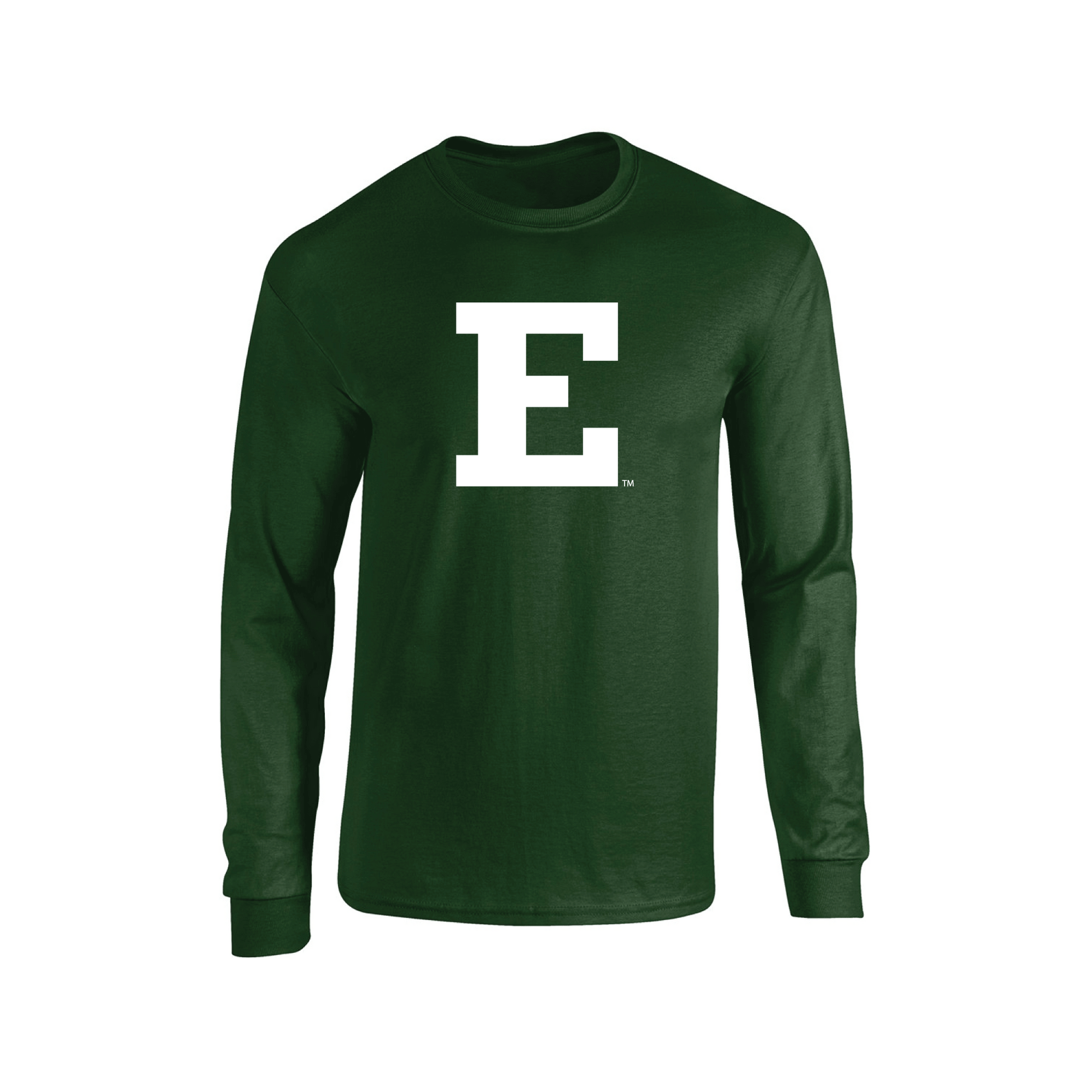 Eastern Michigan University Eagles Jumbo Logo Adult Long Sleeve T-Shirt