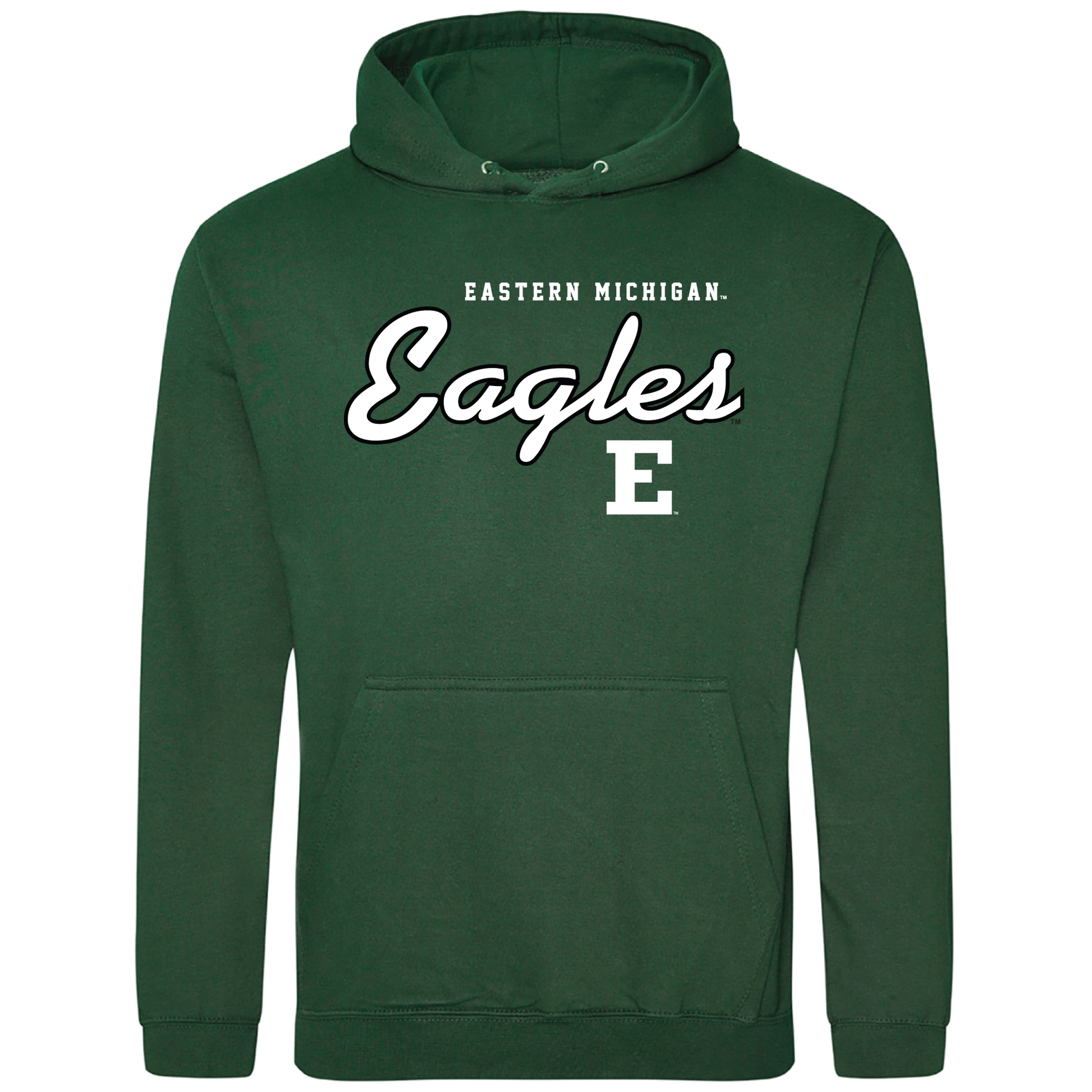 Eastern Michigan University Eagles Machine Script Hooded Sweatshirt