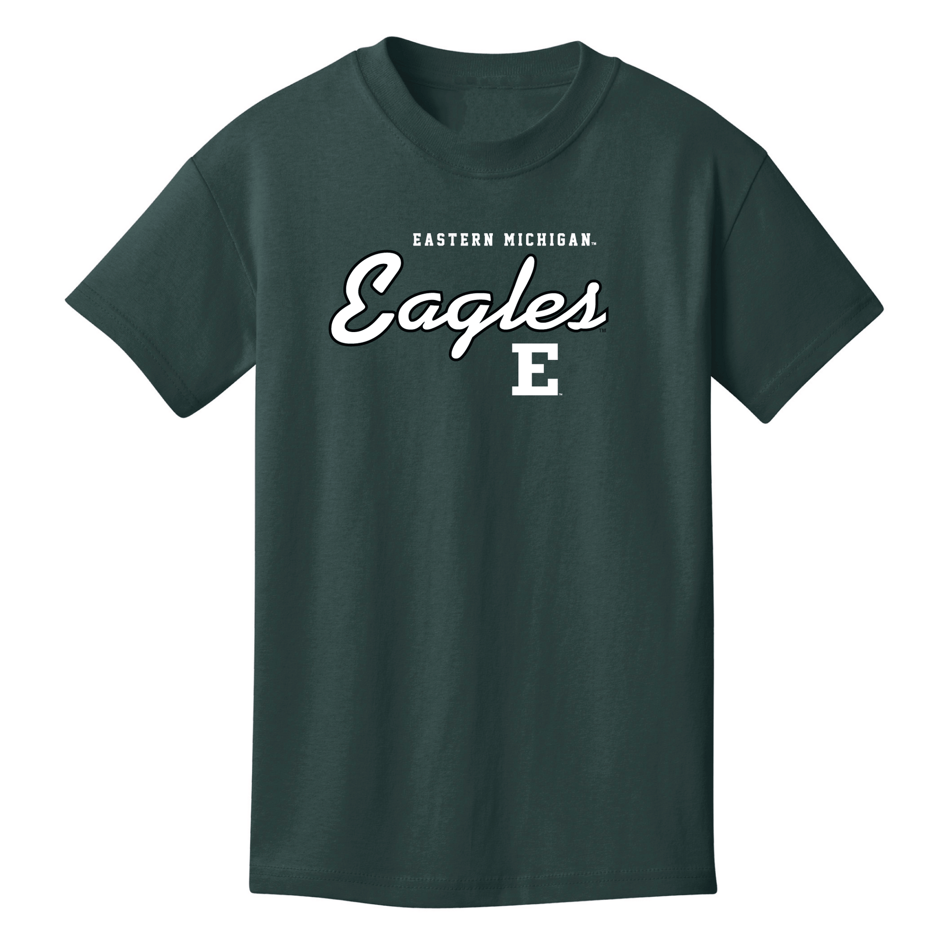 Eastern Michigan University Eagles Machine Script Youth T-Shirt