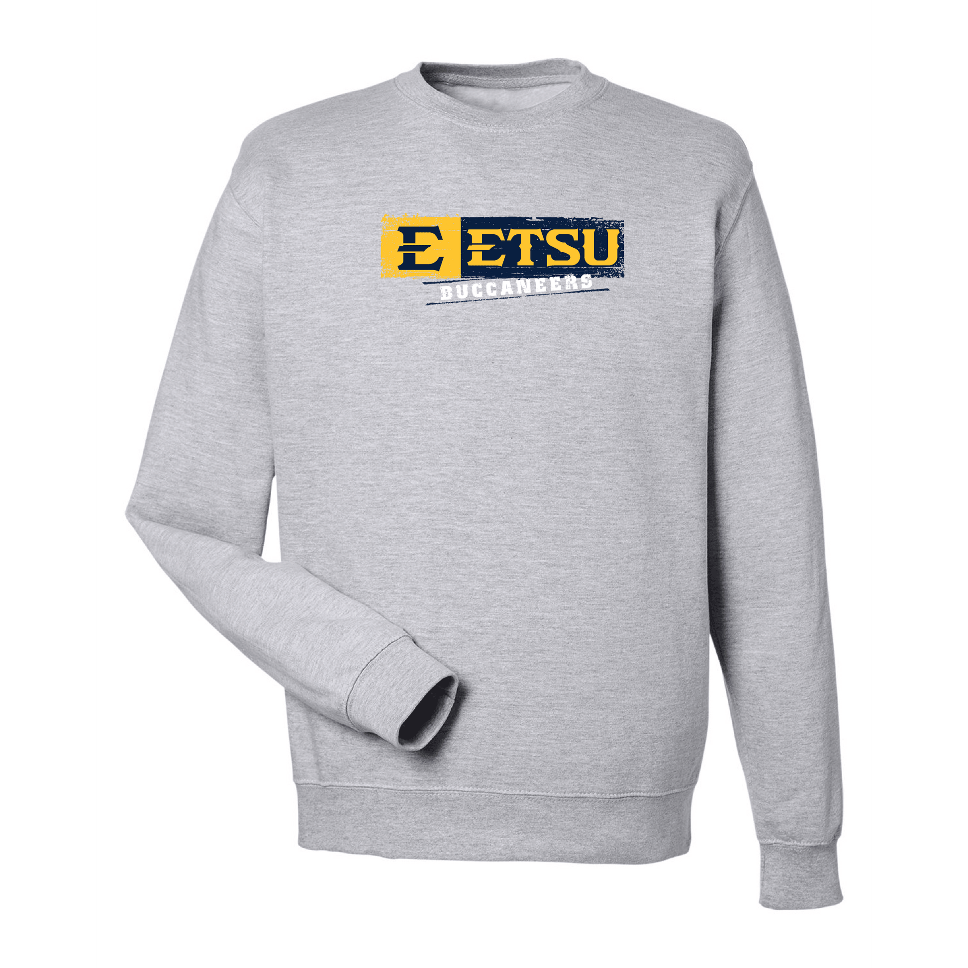East Tennessee State University Buccaneers Sticker Crewneck Sweatshirt Fleece
