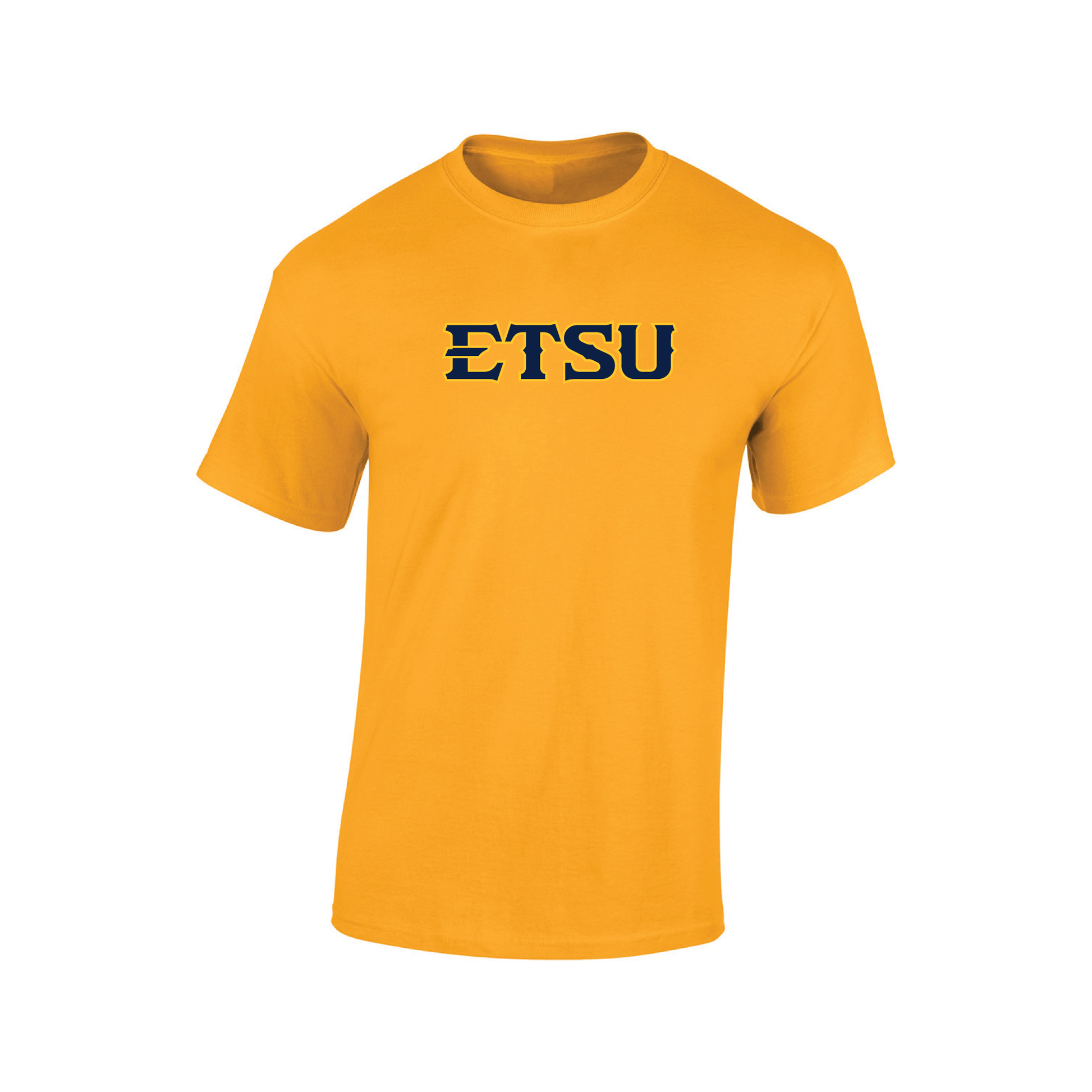 East Tennessee State University Buccaneers Block T-shirt Unisex Cotton