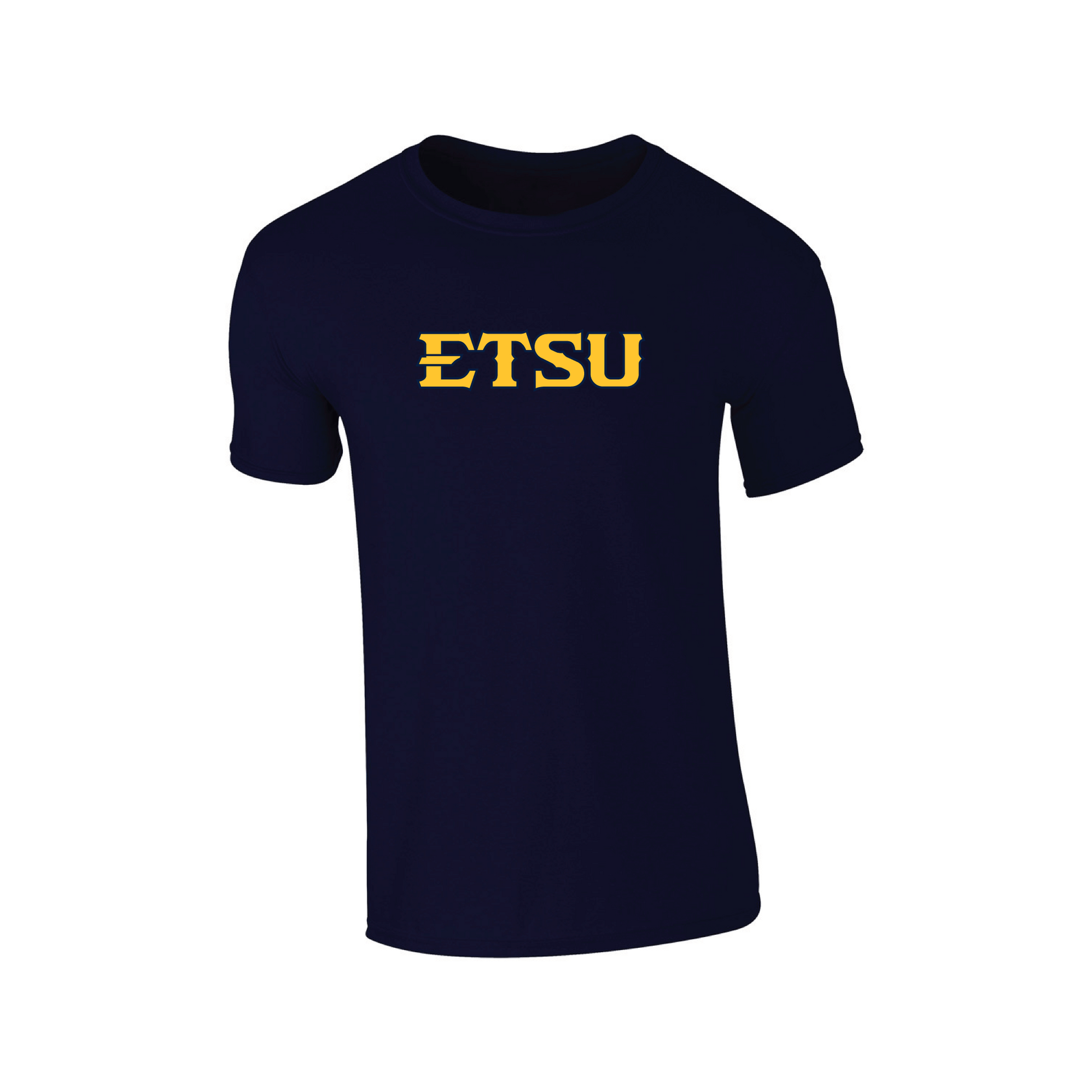 East Tennessee State University Buccaneers Block T-shirt Unisex Cotton