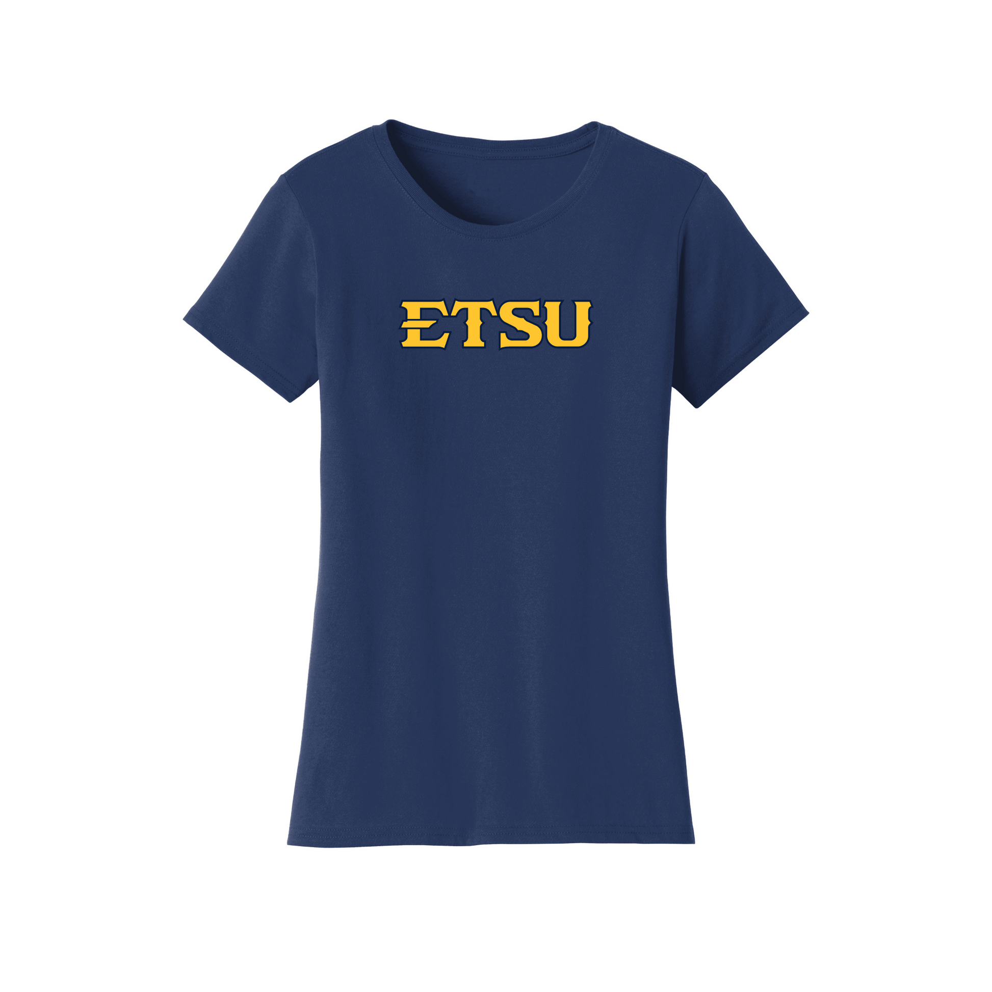 East Tennessee State University Buccaneers Block Womens Relaxed T-shirt