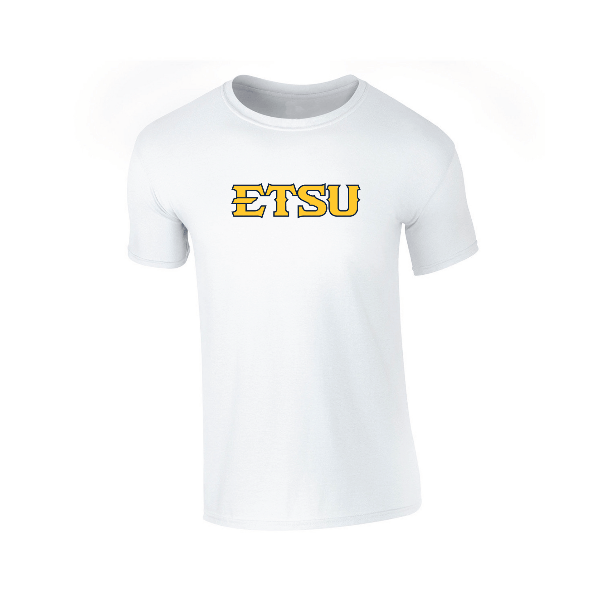 East Tennessee State University Buccaneers Block T-shirt Unisex Cotton