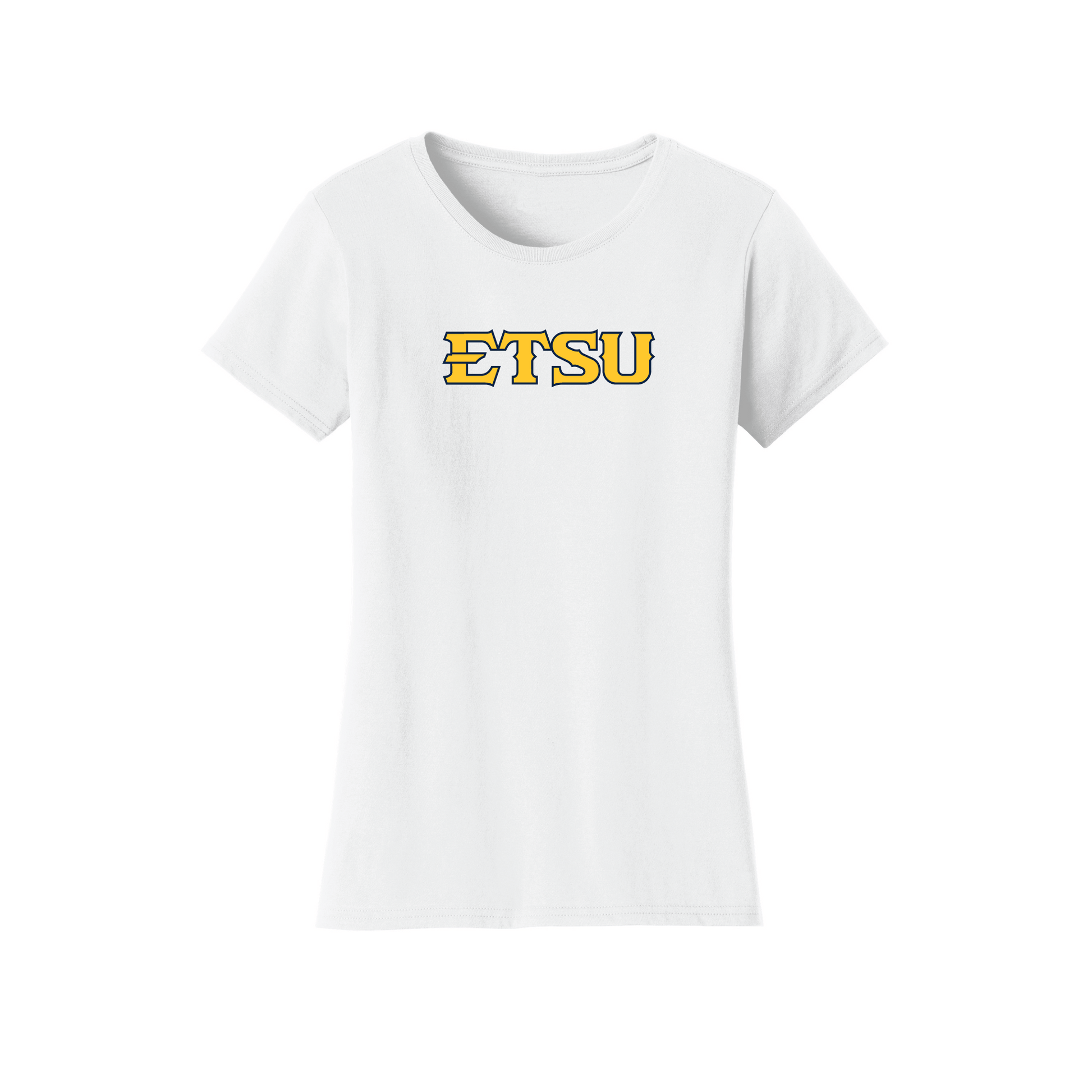 East Tennessee State University Buccaneers Block Womens Relaxed T-shirt